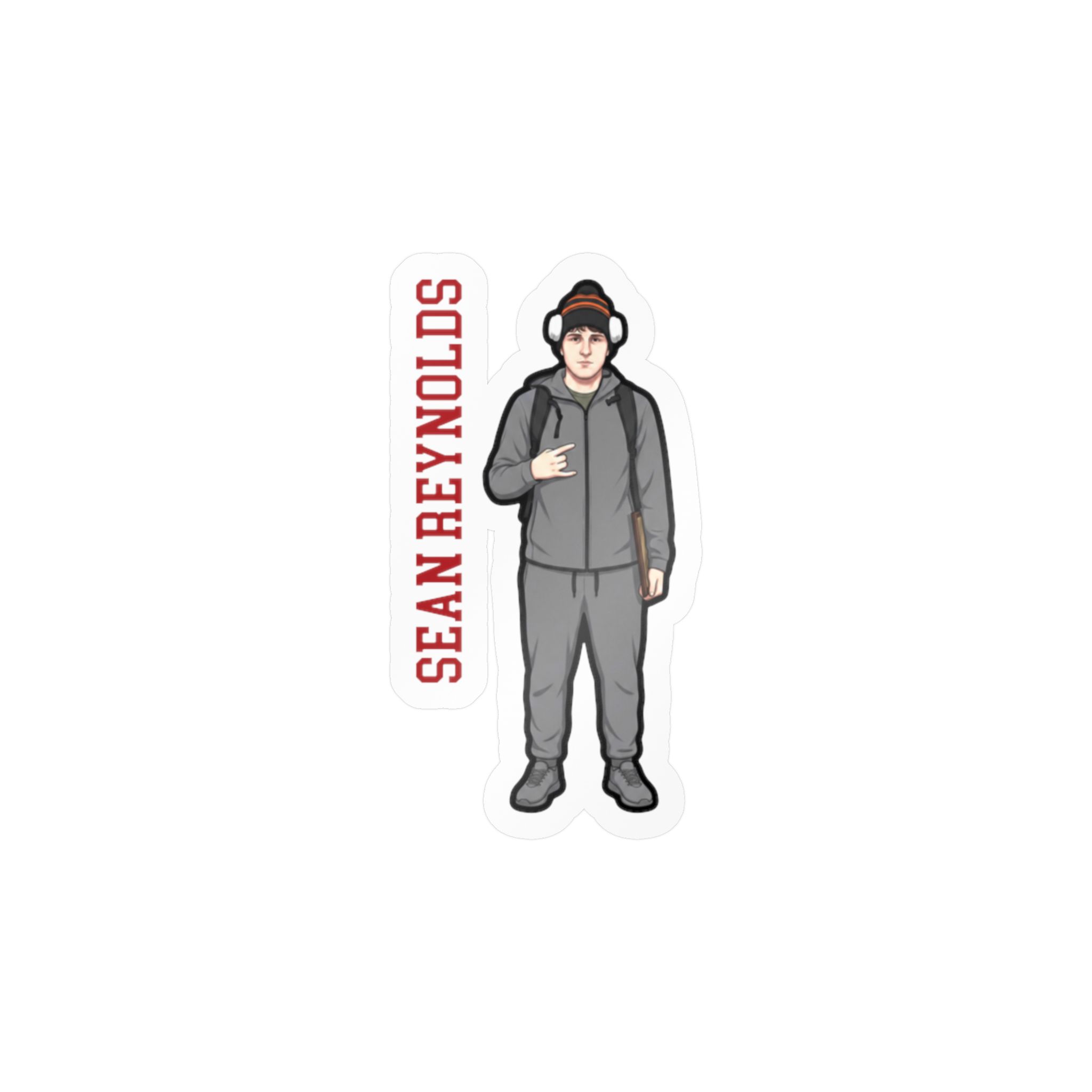 Vinyl Sticker — character_name_vertical in Classic