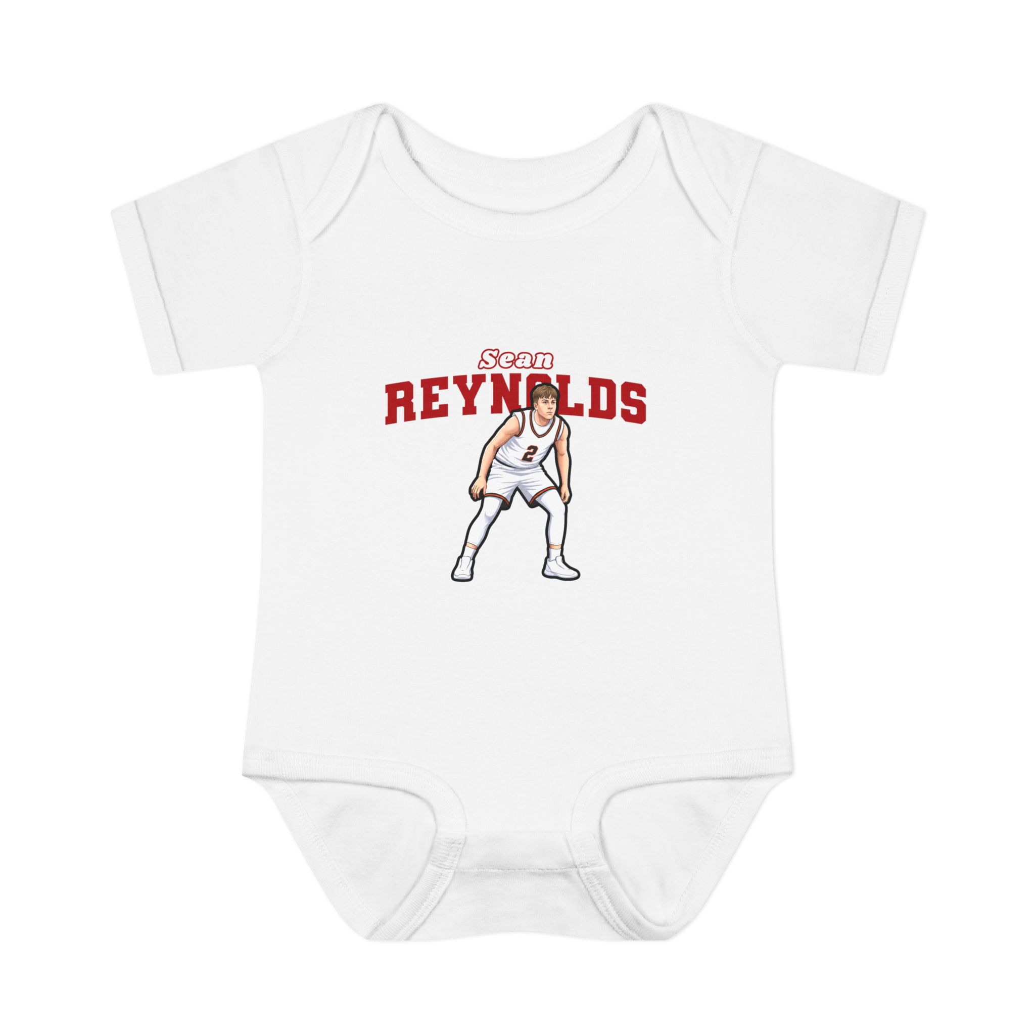 Baby Onesie — character_name_arch in White