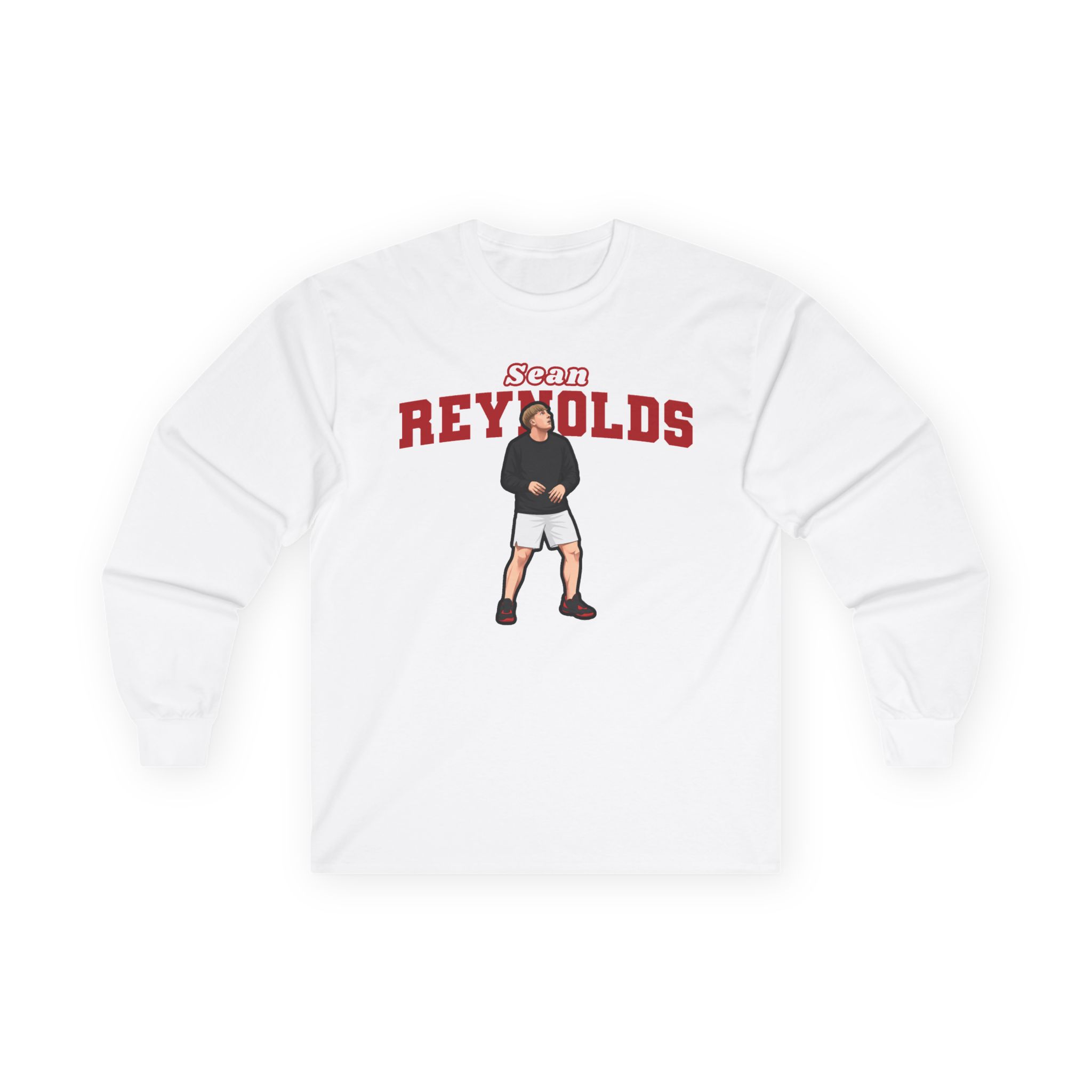 Long Sleeve Tee — character_name_arch in White