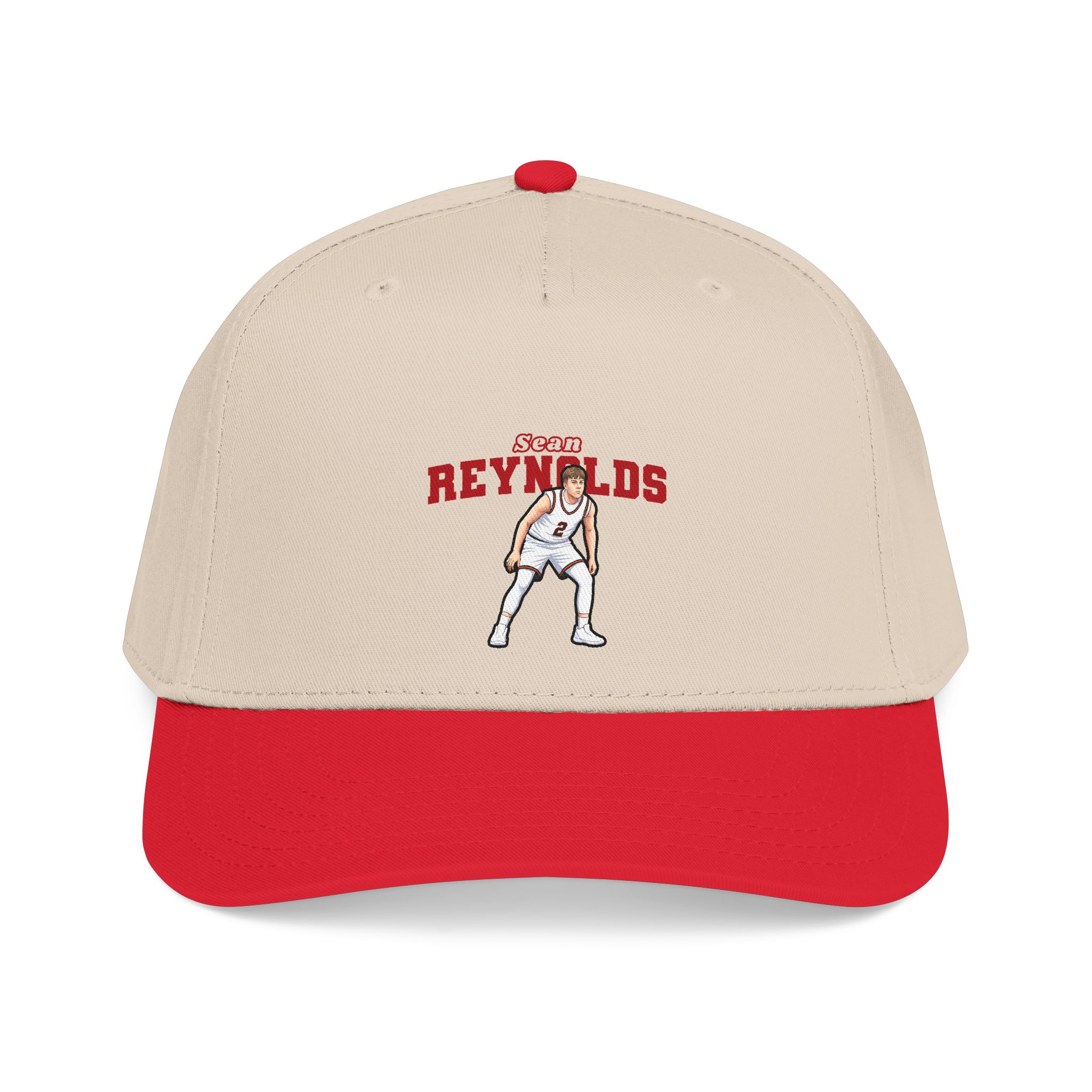 Baseball Cap — character_name_arch in Red / Natural