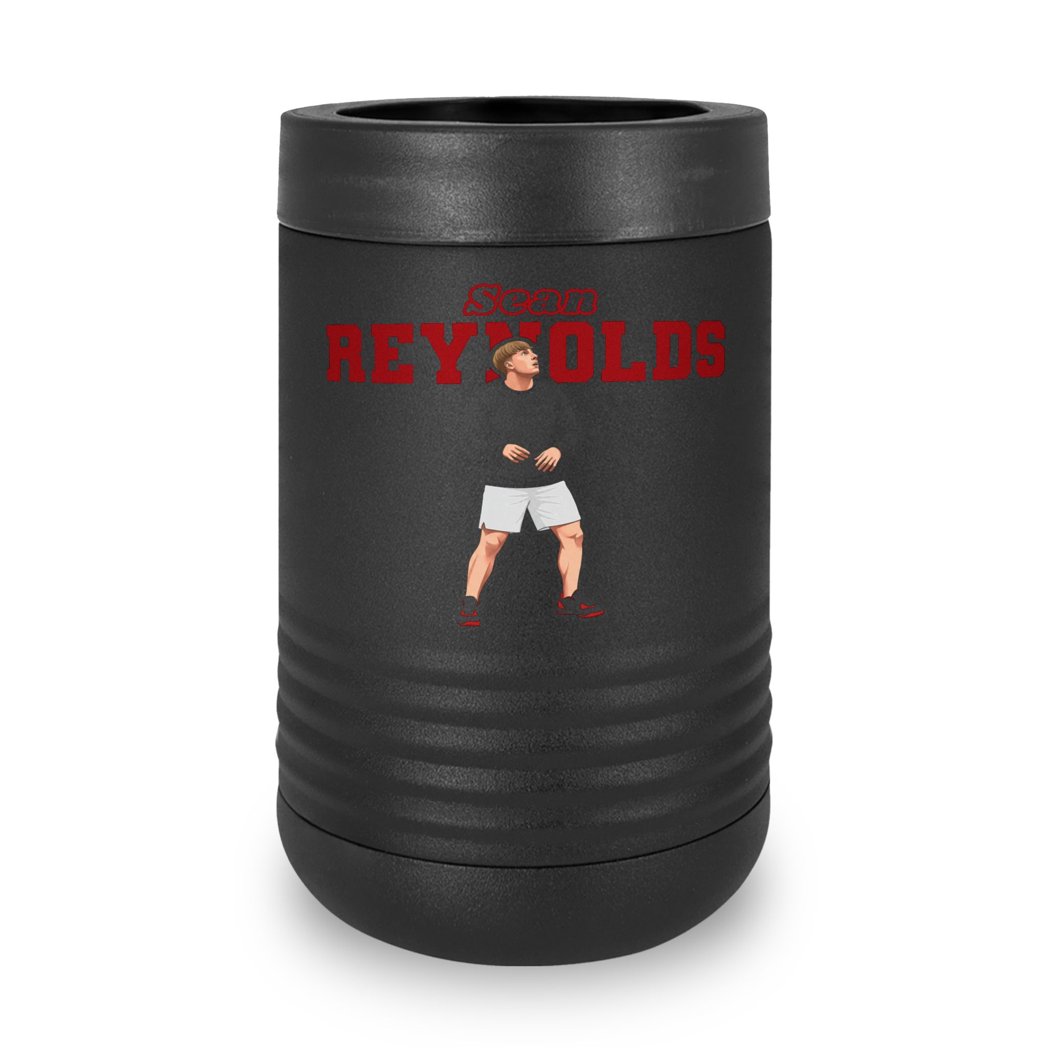 Stainless Can Cooler — character_name_arch in Black