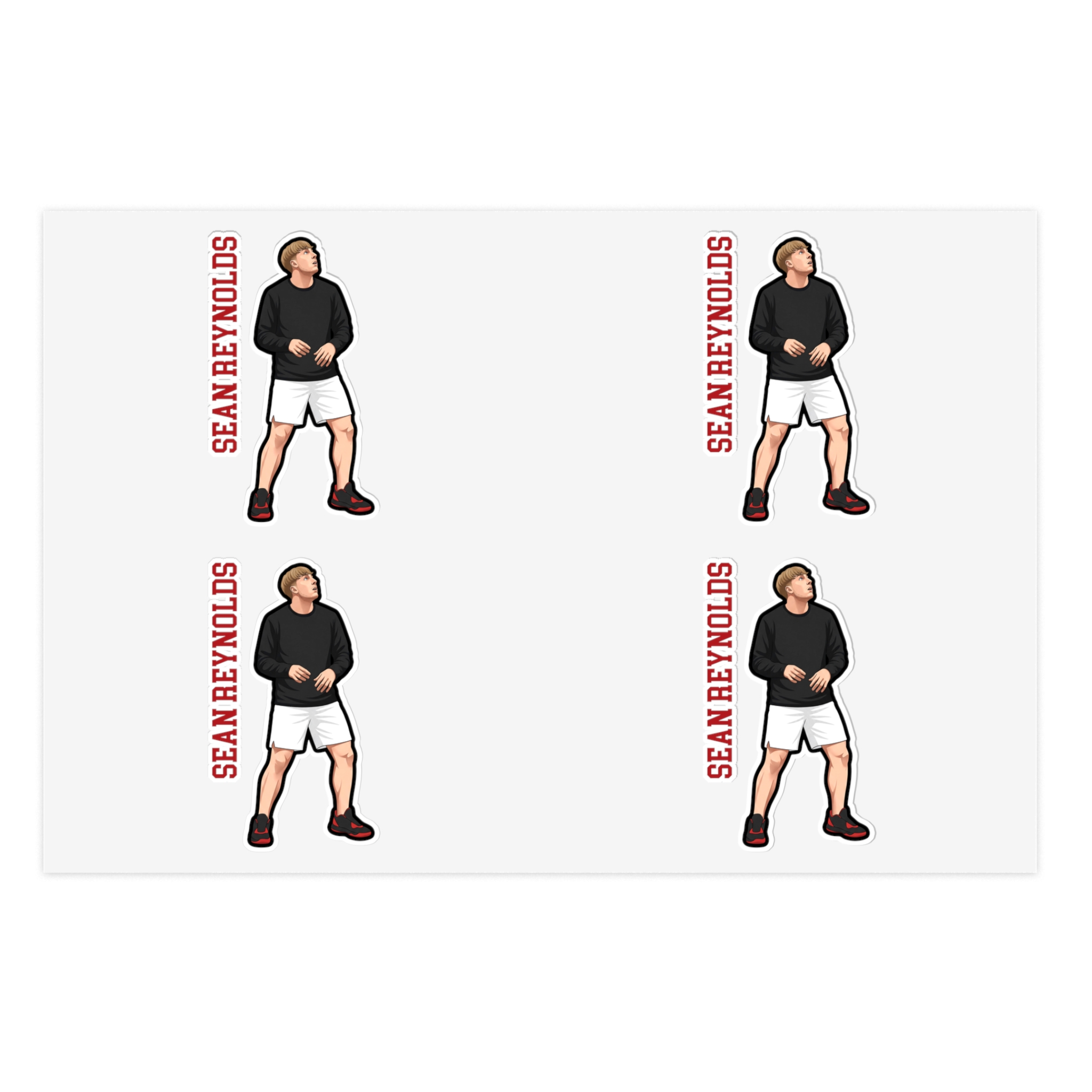 Sticker Sheet — character_name_vertical in Classic