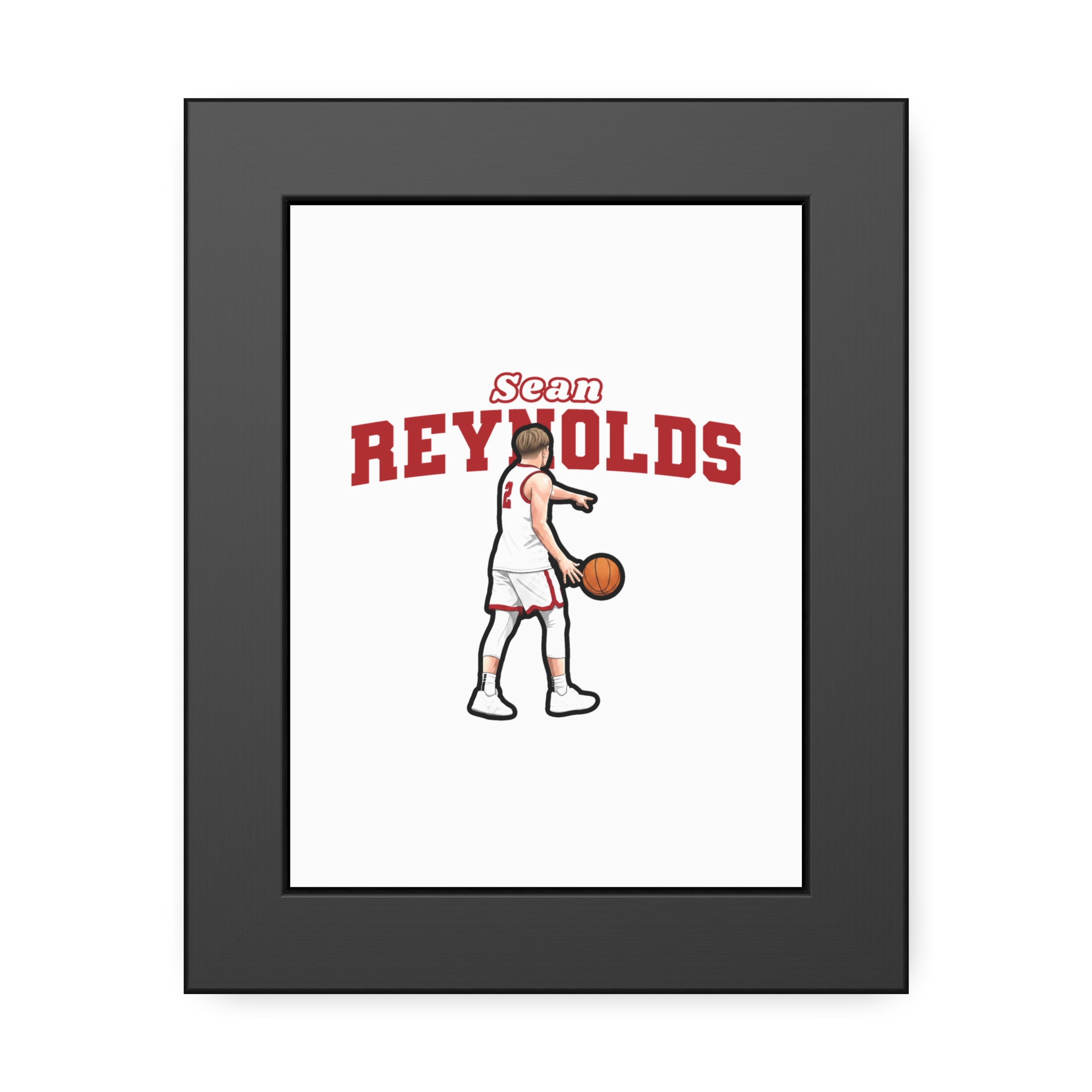 Framed Poster — character_name_arch in Black