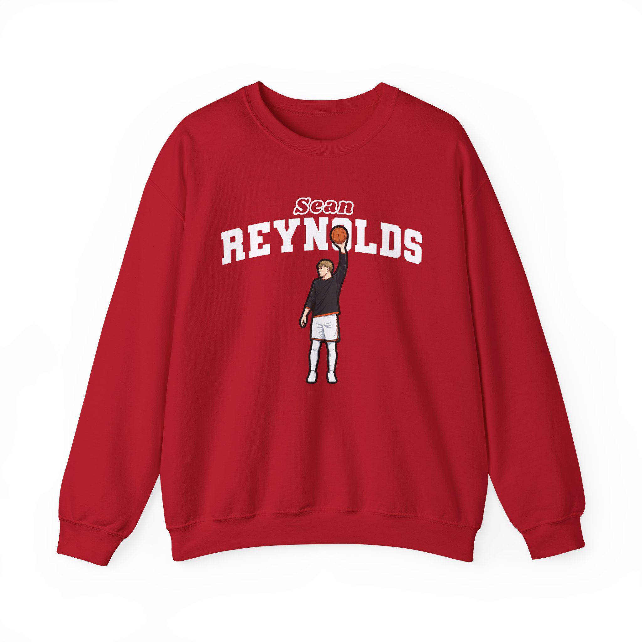 Crewneck Sweatshirt — character_name_arch in Red