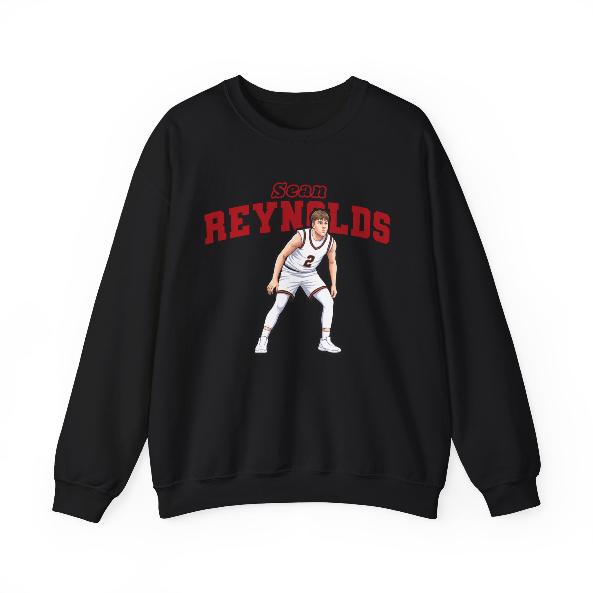 Crewneck Sweatshirt — character_name_arch in Black