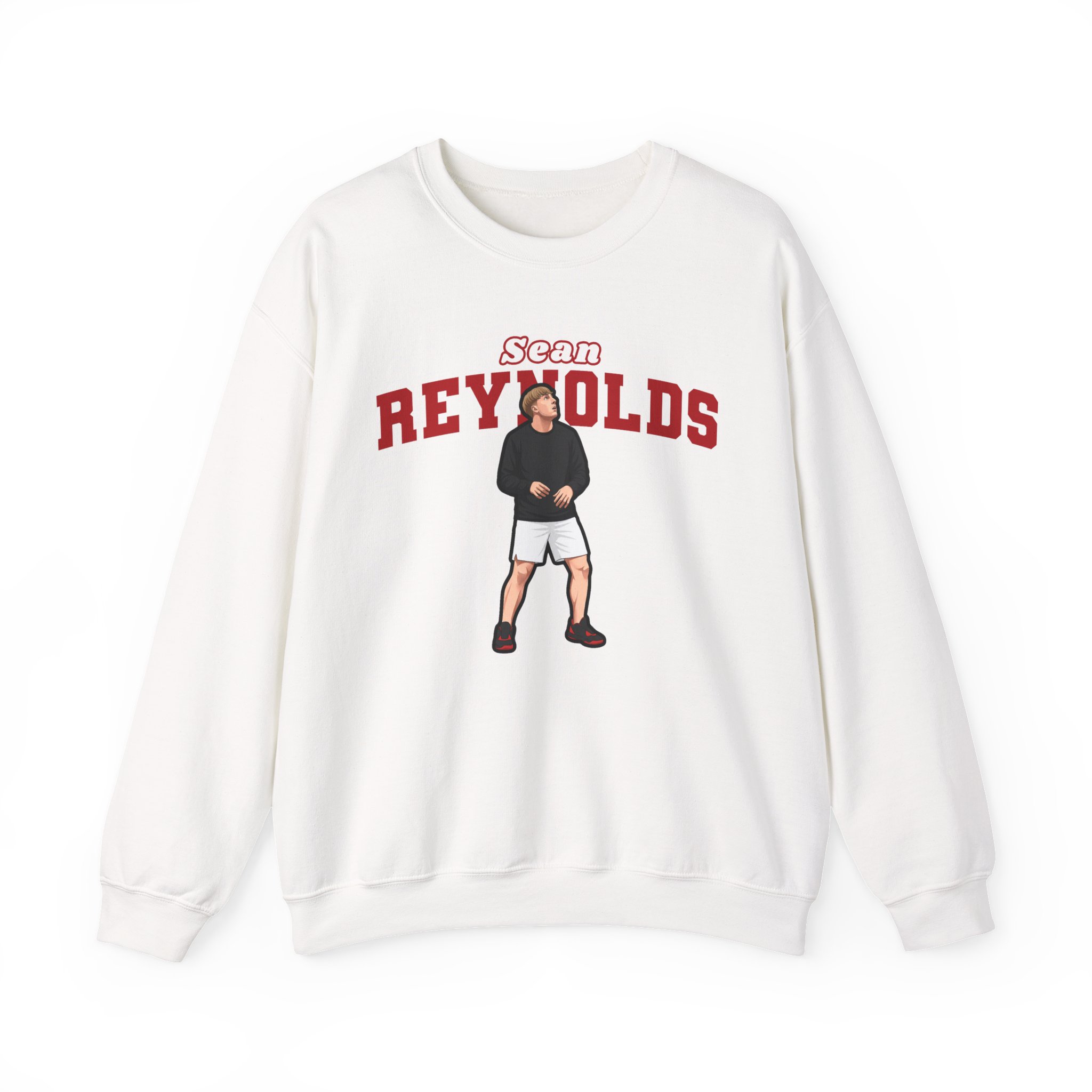 Crewneck Sweatshirt — character_name_arch in White