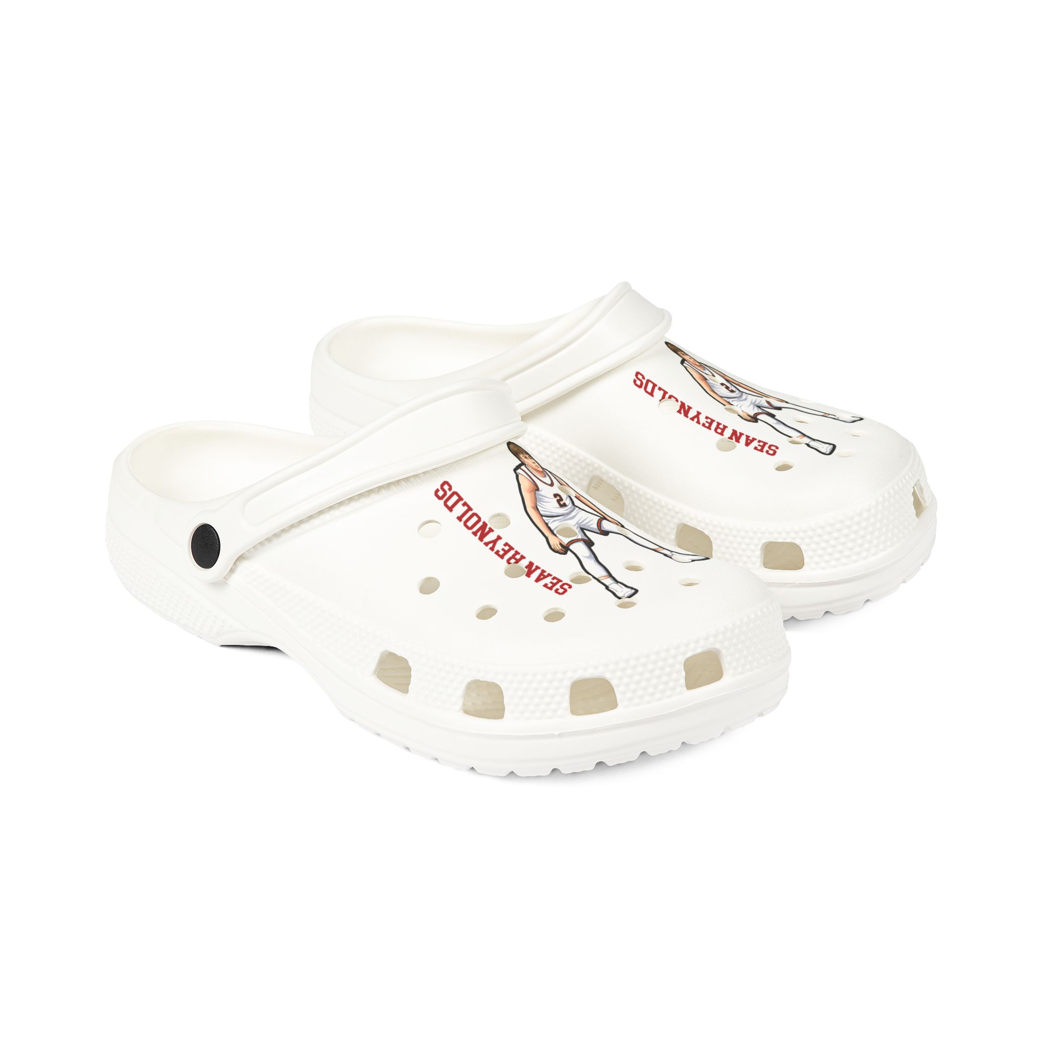 Rubber Clogs — character_name_vertical in White