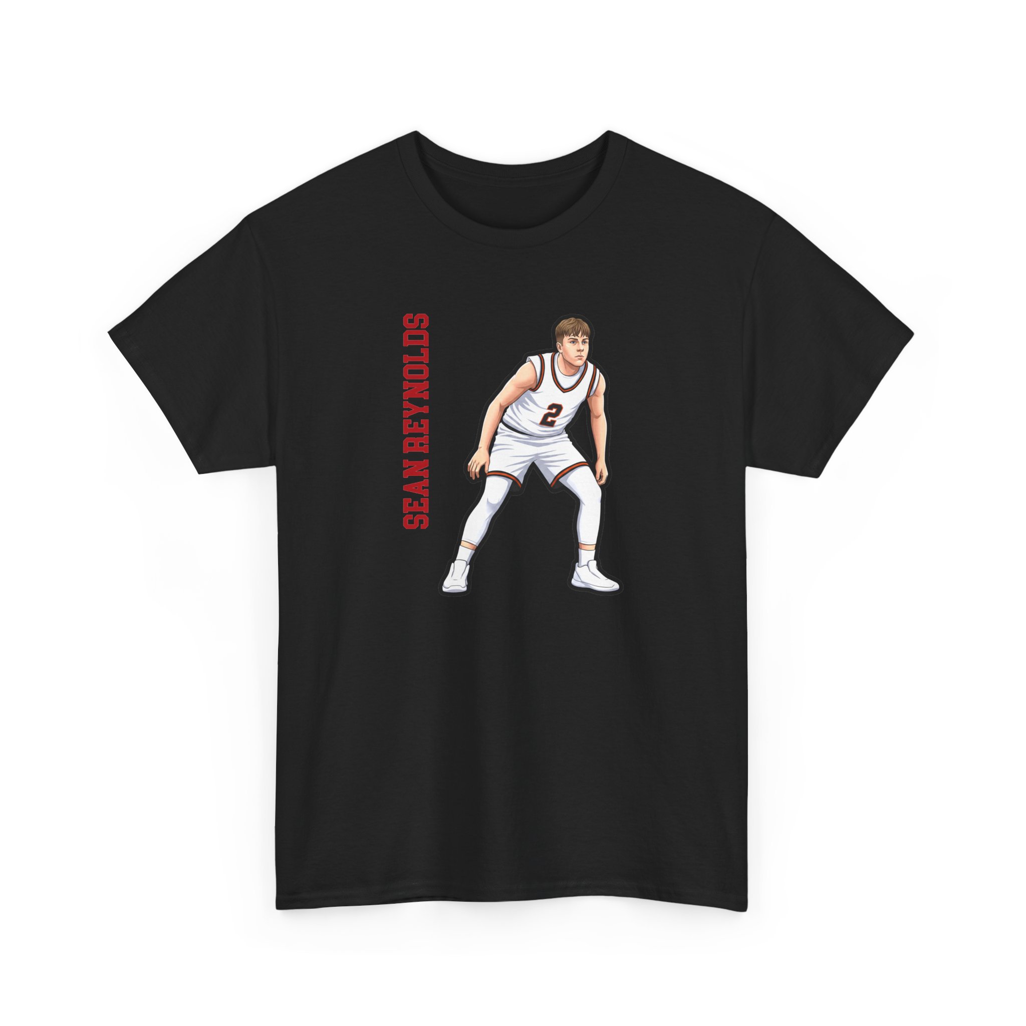 Tee — character_name_vertical in Black