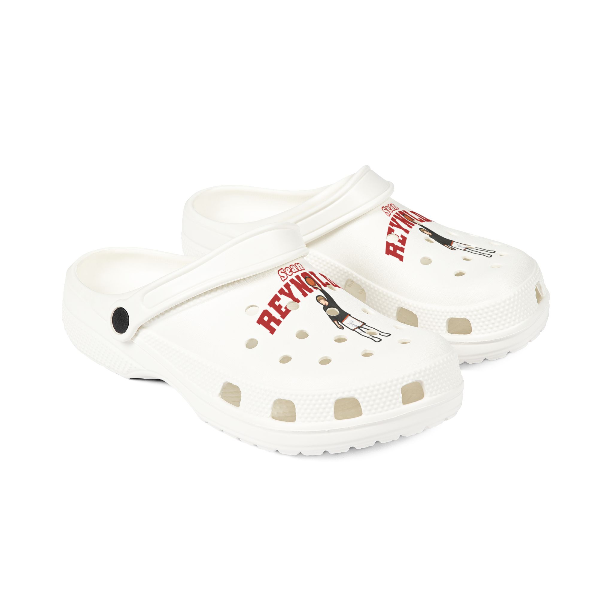 Rubber Clogs — character_name_arch in White