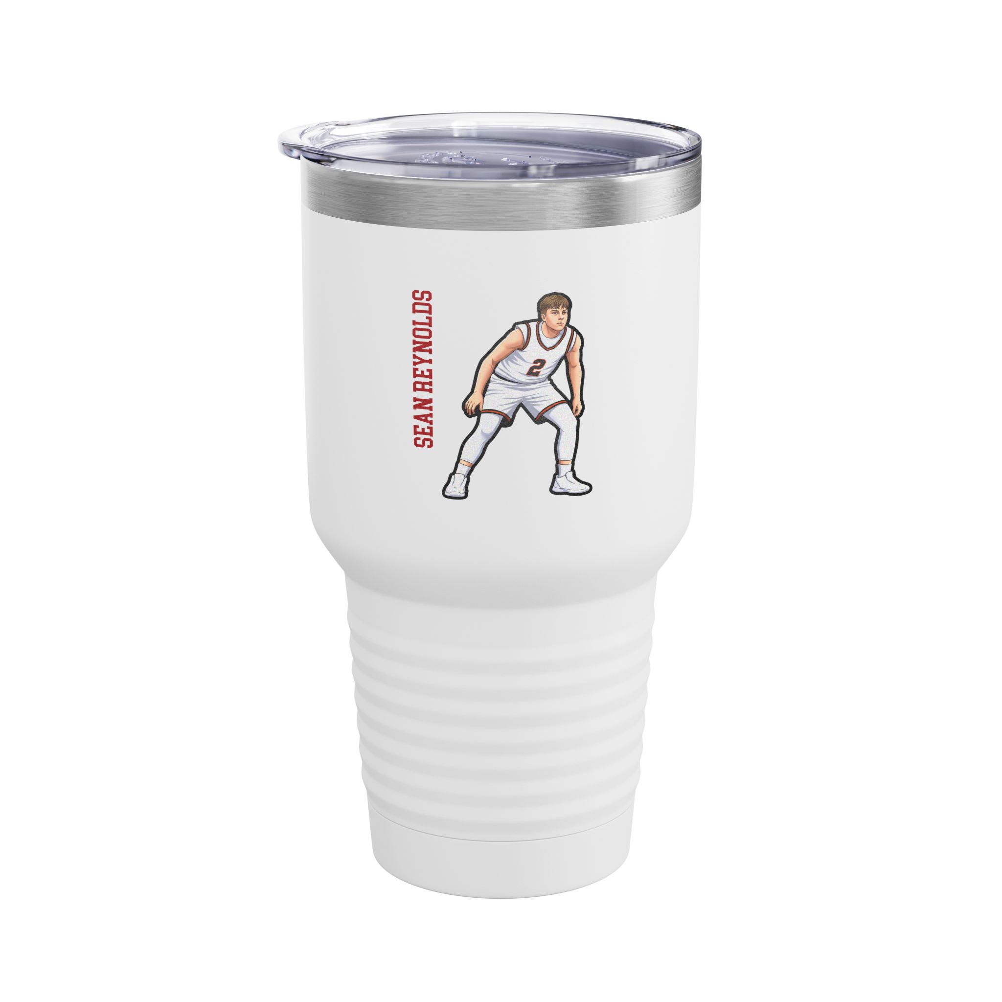 30oz Tumbler — character_name_vertical in White