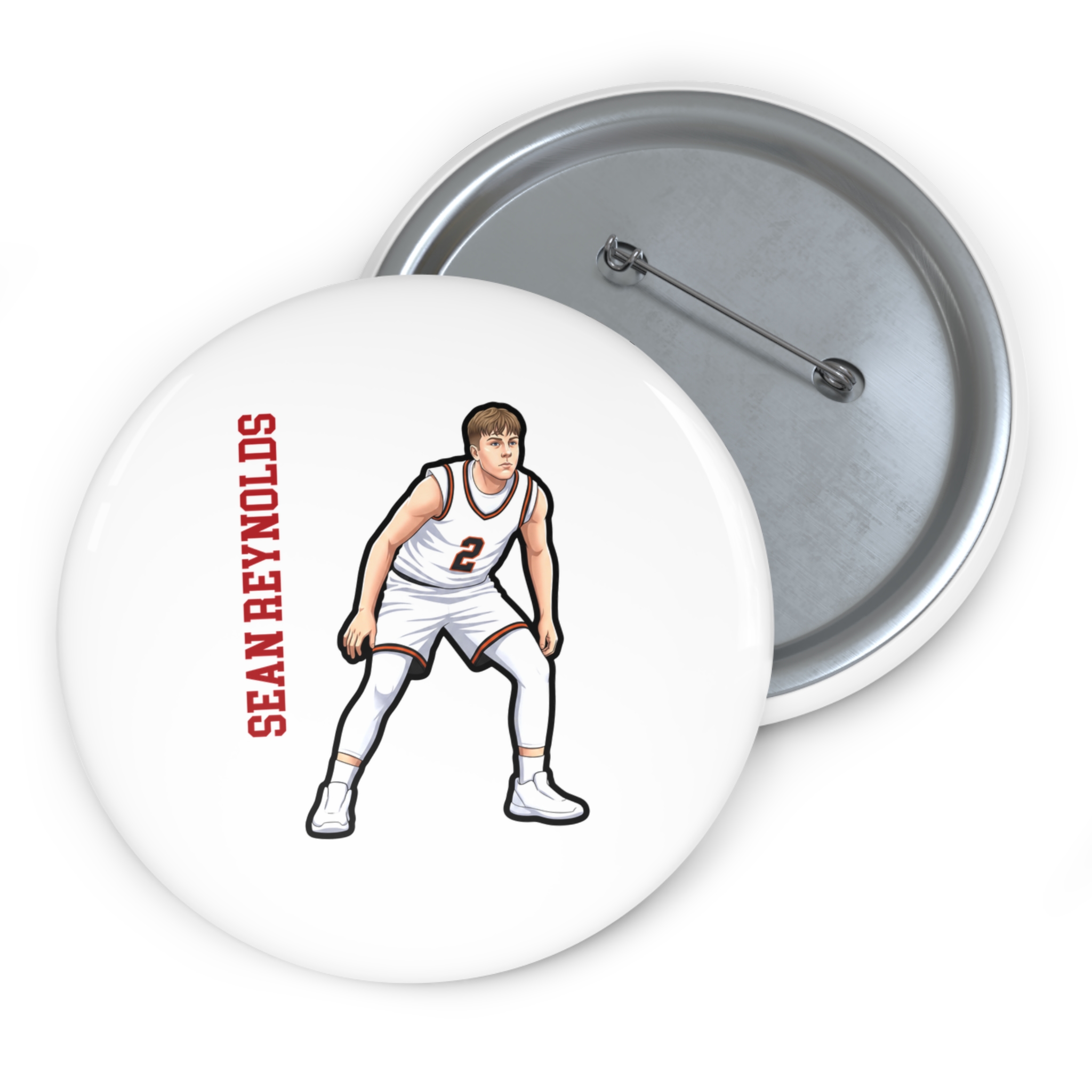 Game Day Pin — character_name_vertical in Classic