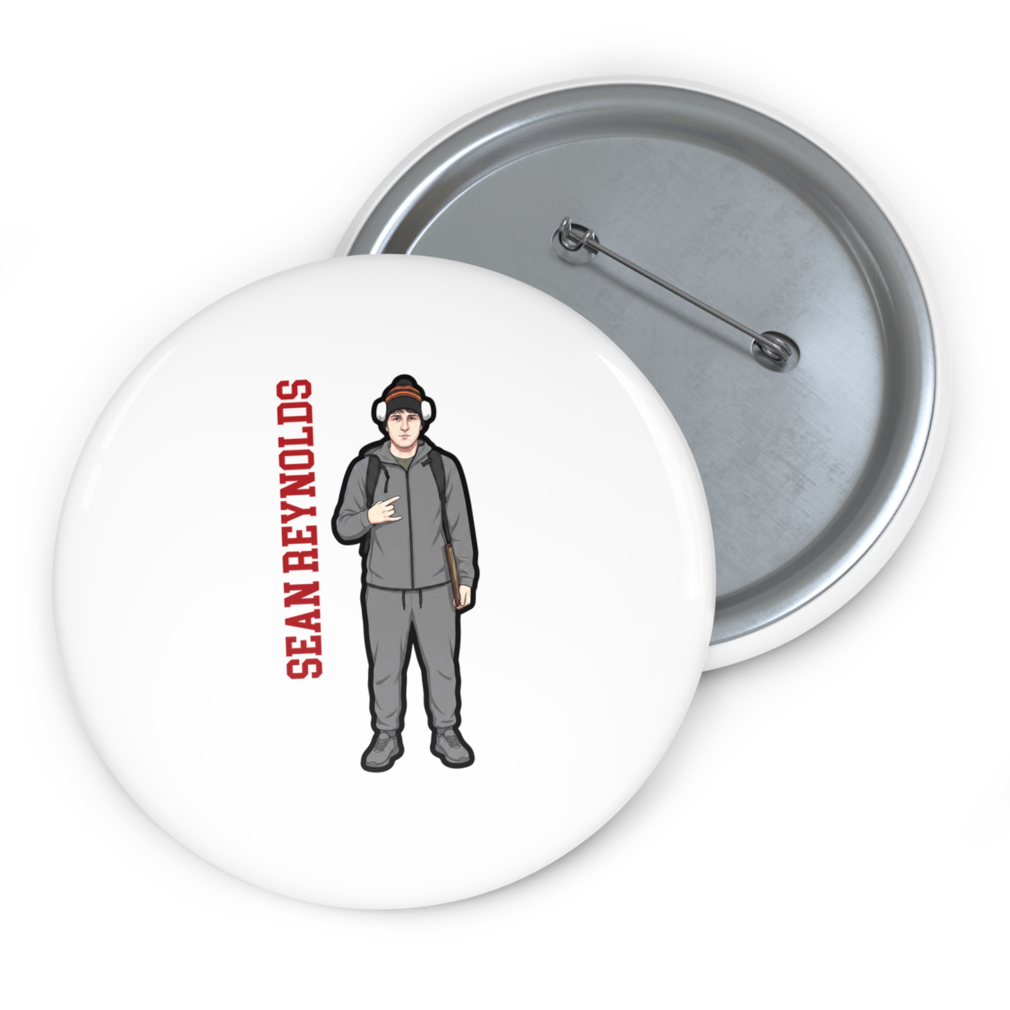 Game Day Pin — character_name_vertical in Classic