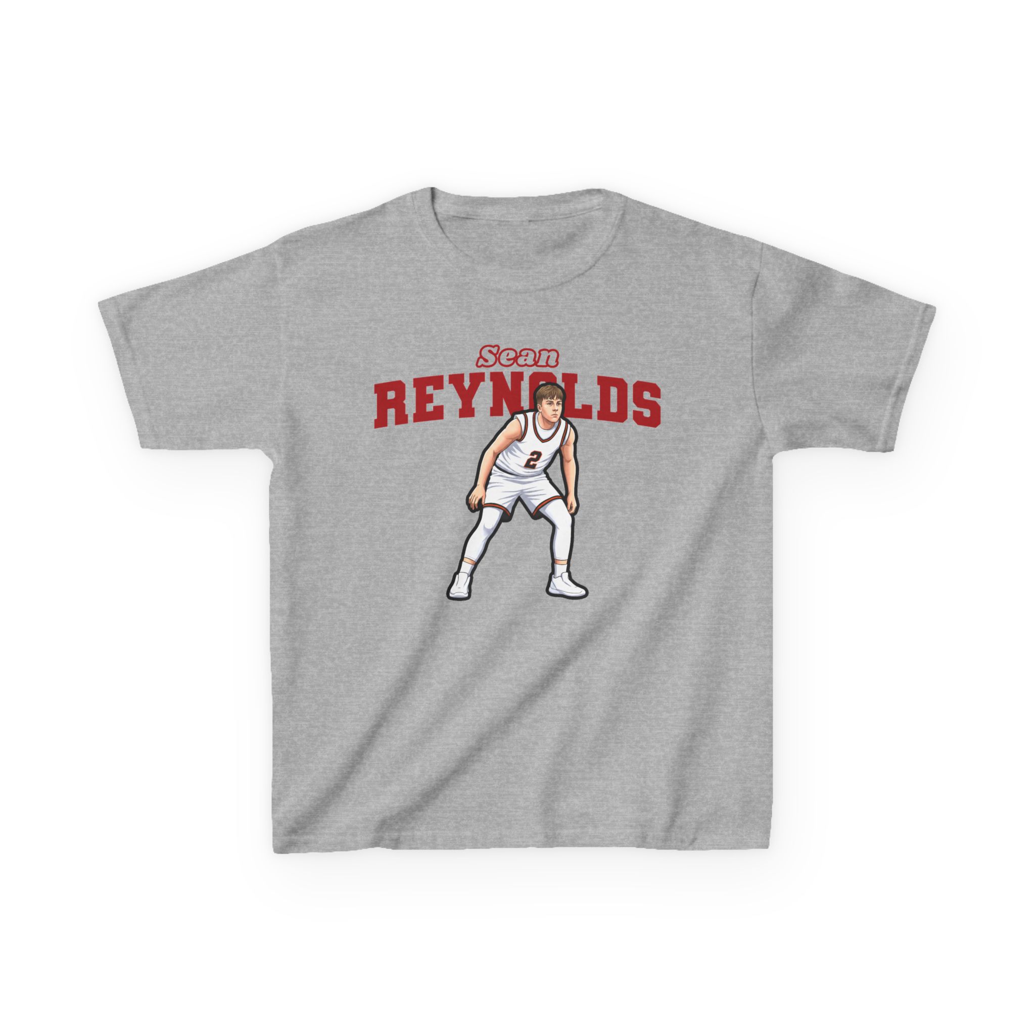 Youth Tee — character_name_arch in Grey