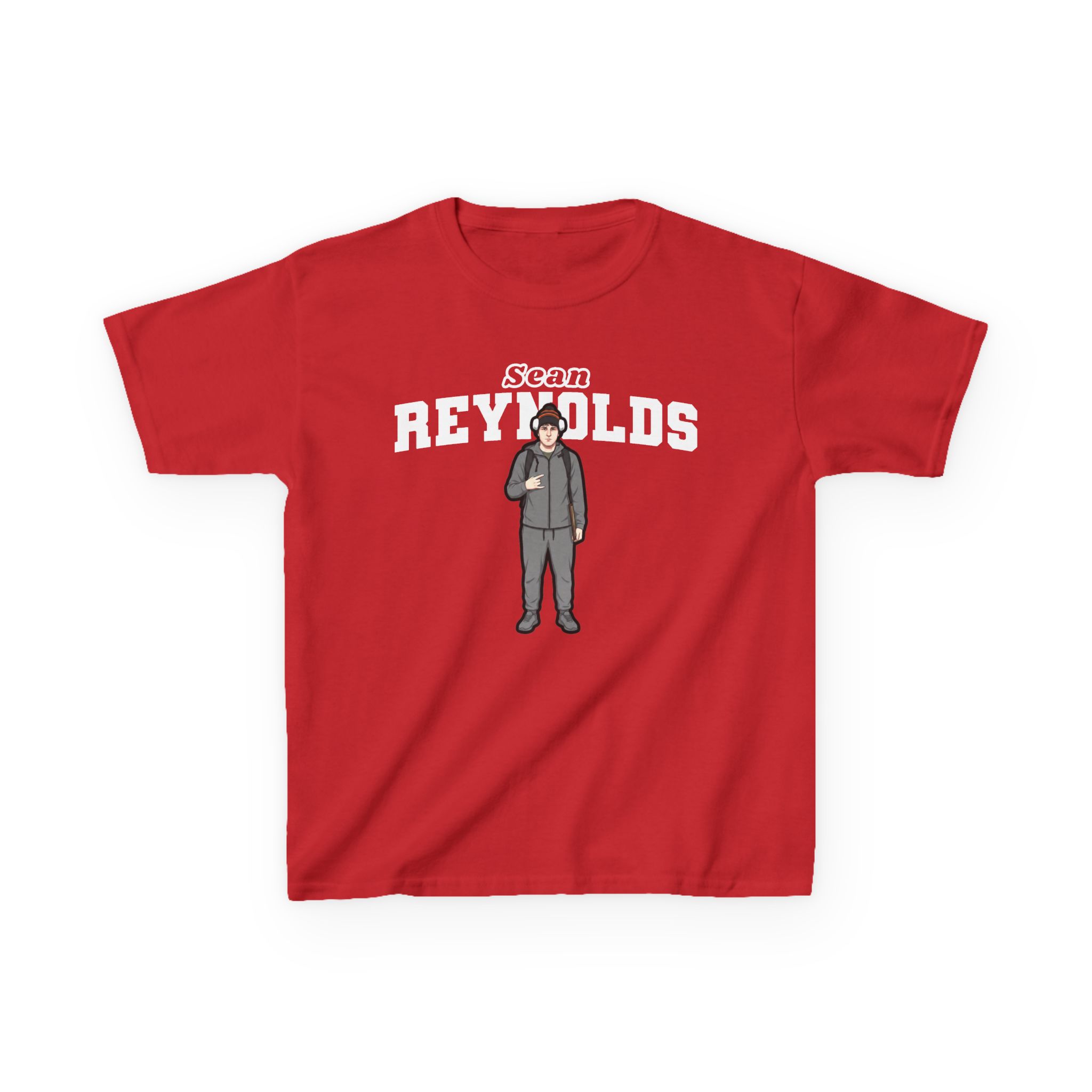 Youth Tee — character_name_arch in Red