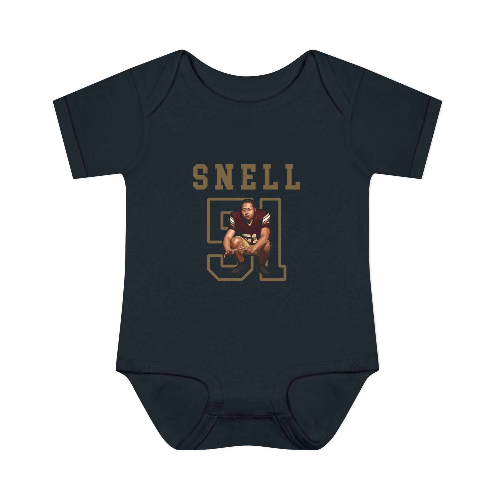 Baby Onesie — character_shirsey in Black