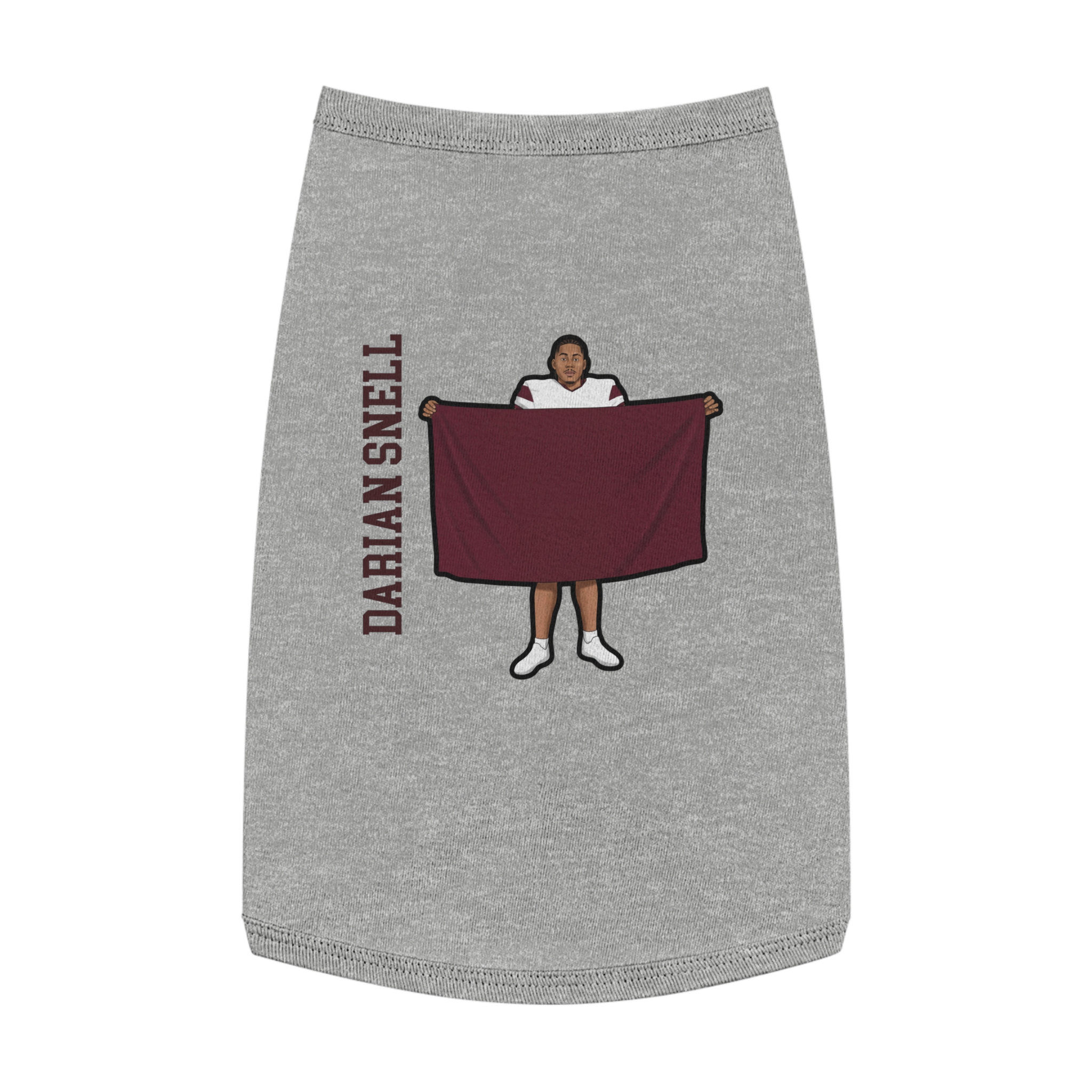 Pet Tank Top — character_name_vertical in White
