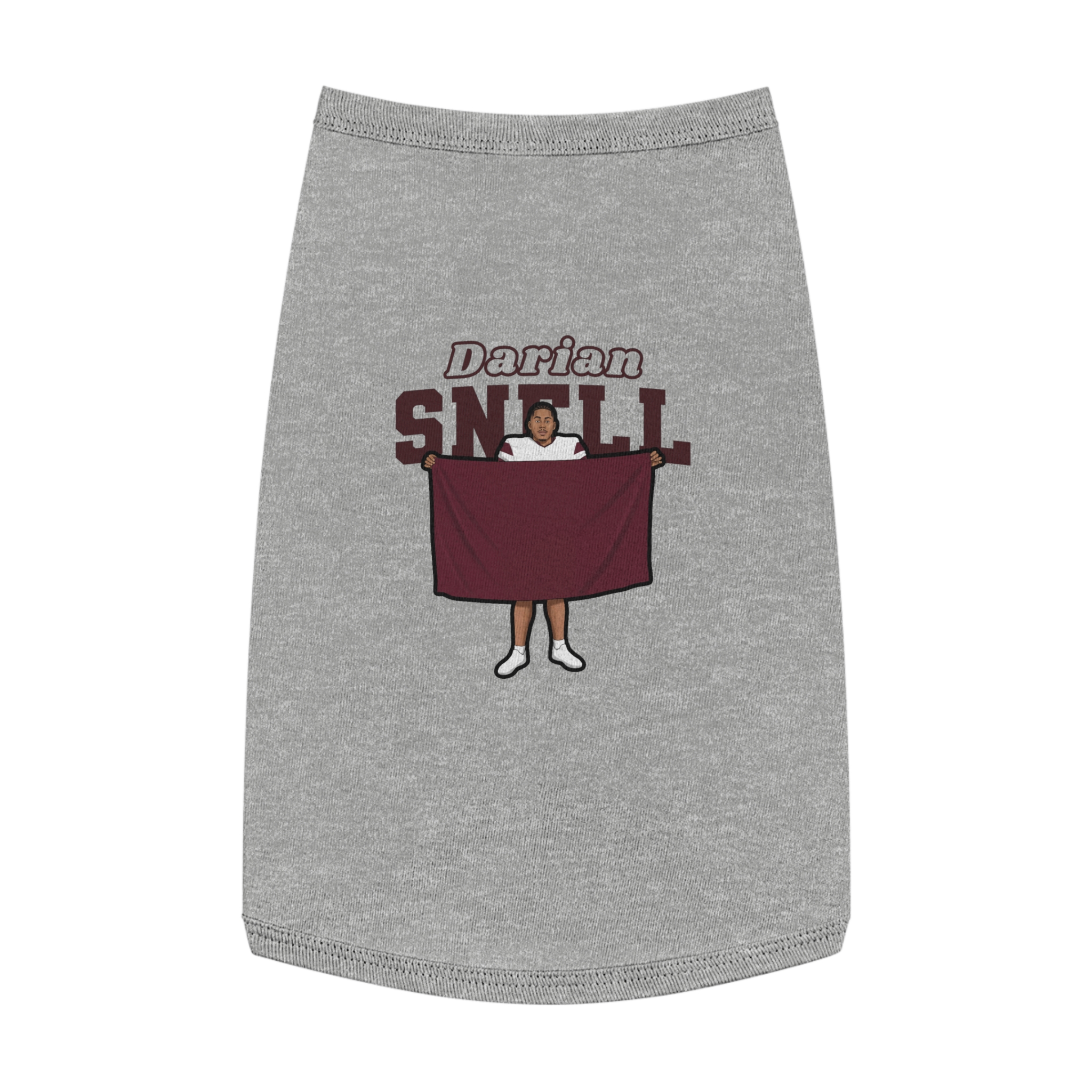 Pet Tank Top — character_name_arch in White