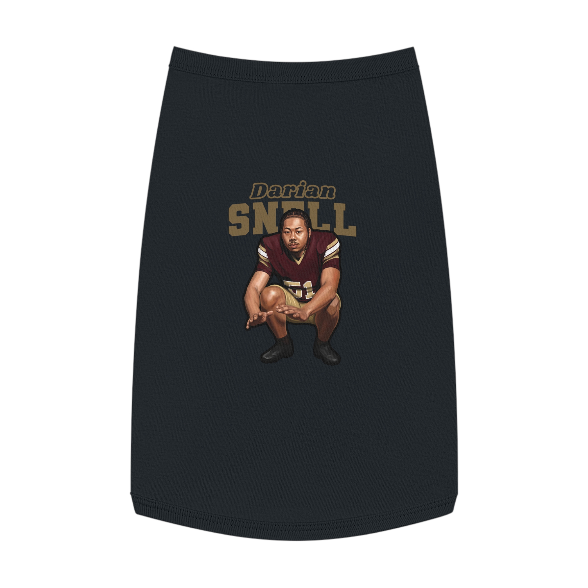 Pet Tank Top — character_name_arch in Black
