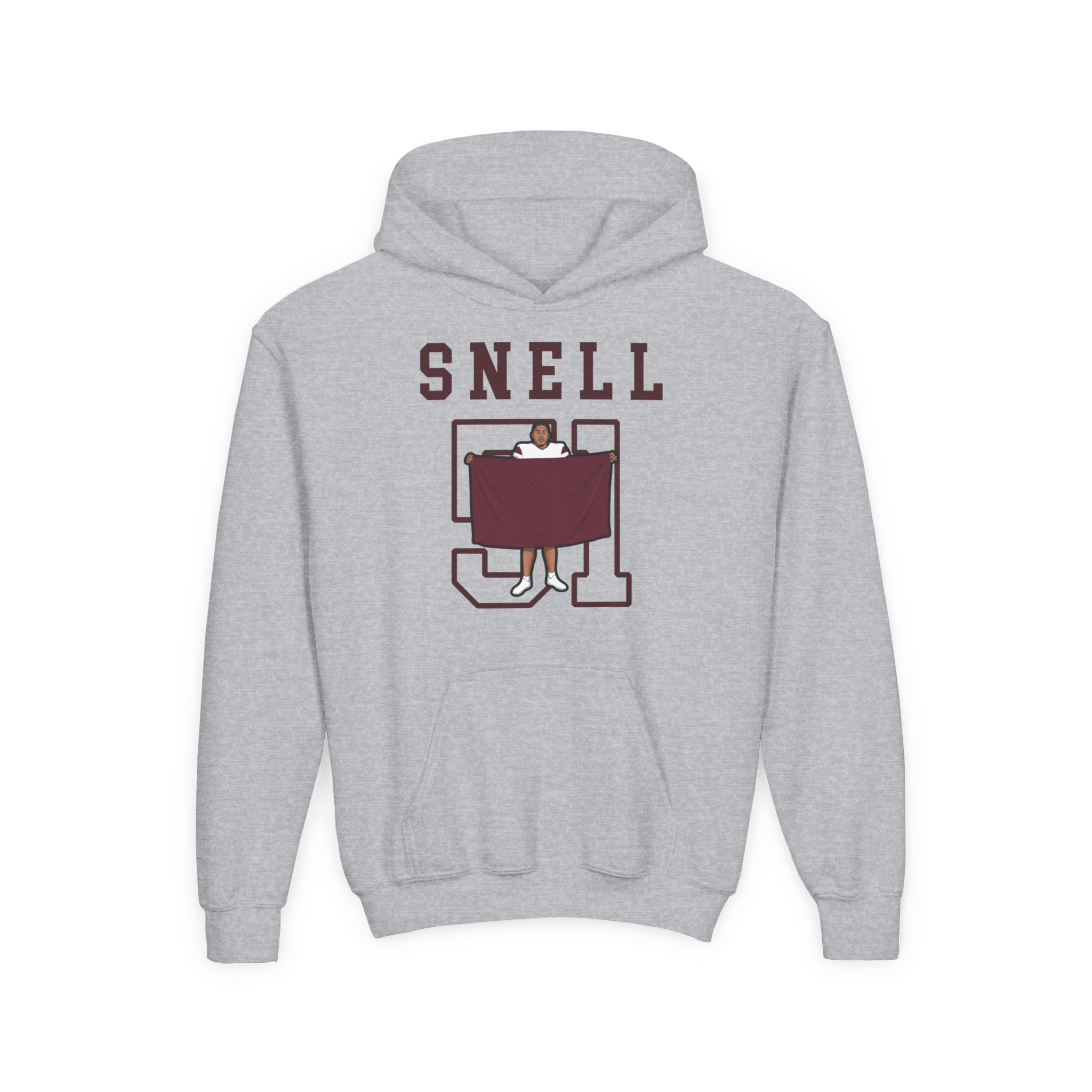 Youth Hoodie — character_shirsey in Grey