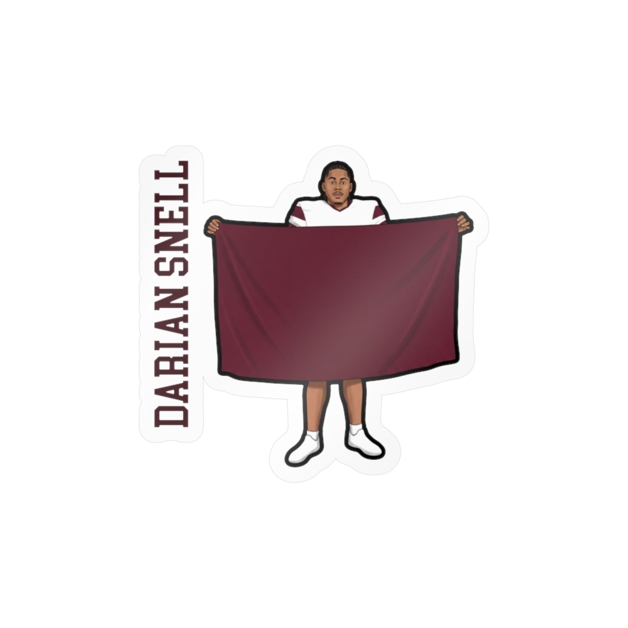 Vinyl Sticker — character_name_vertical in Classic
