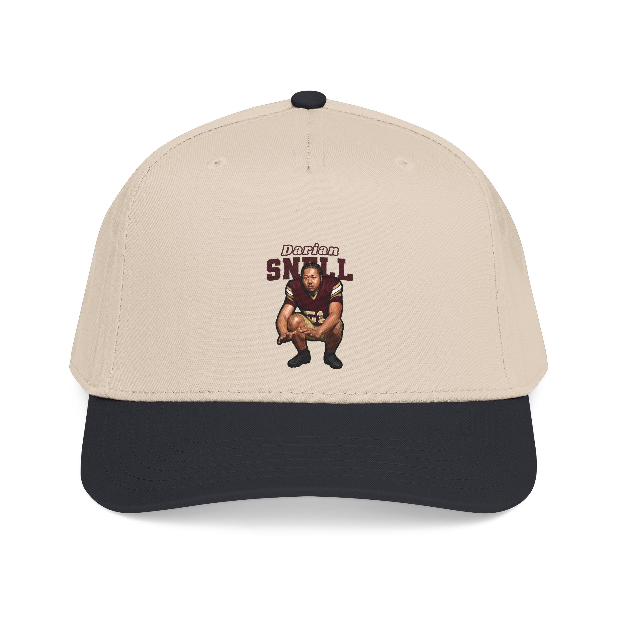 Baseball Cap — character_name_arch in Black / Natural