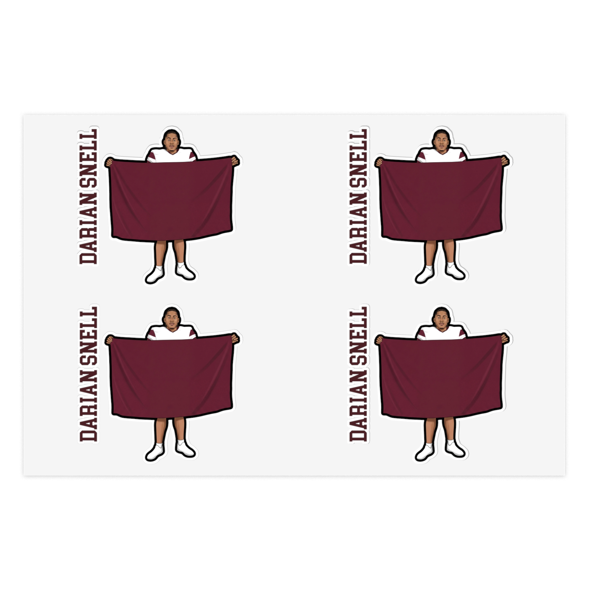 Sticker Sheet — character_name_vertical in Classic