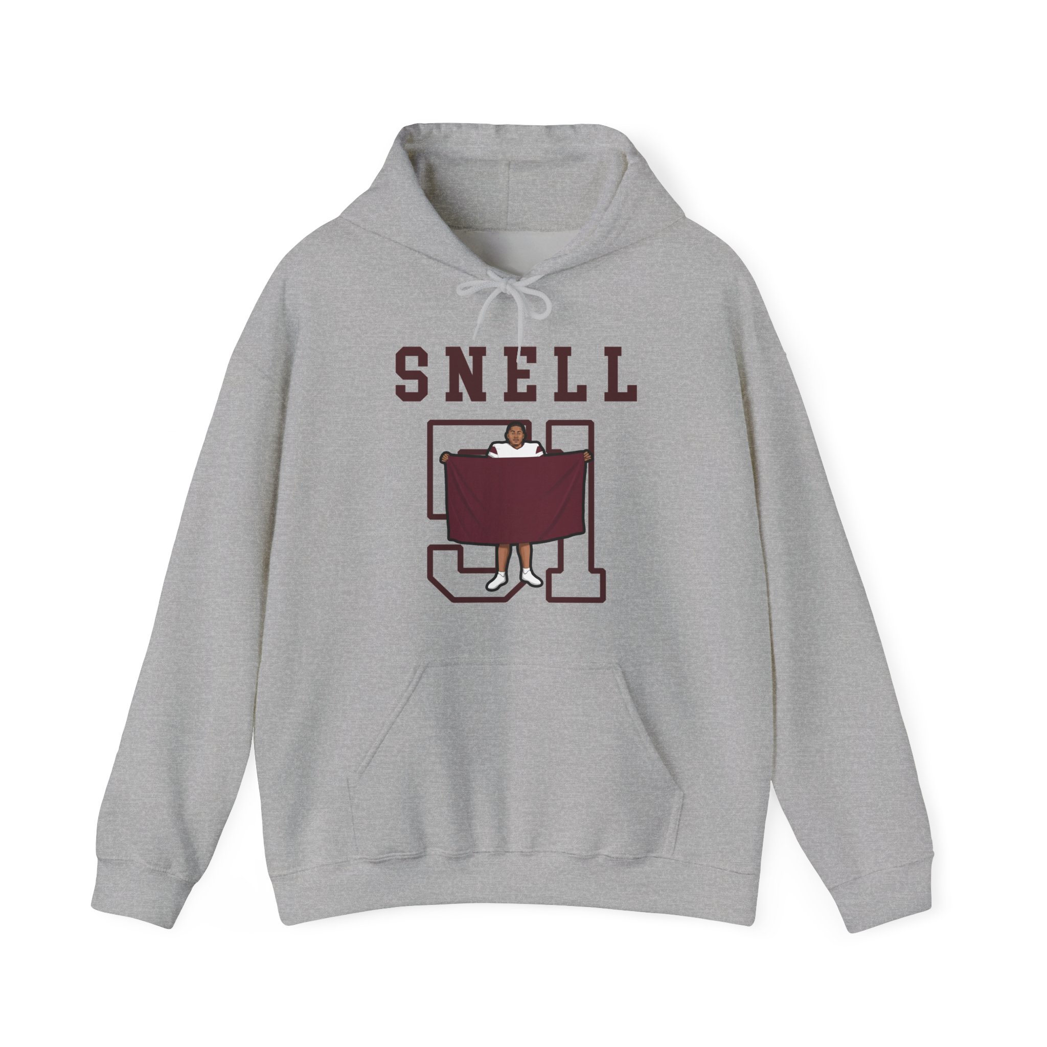 Hoodie — character_shirsey in Grey