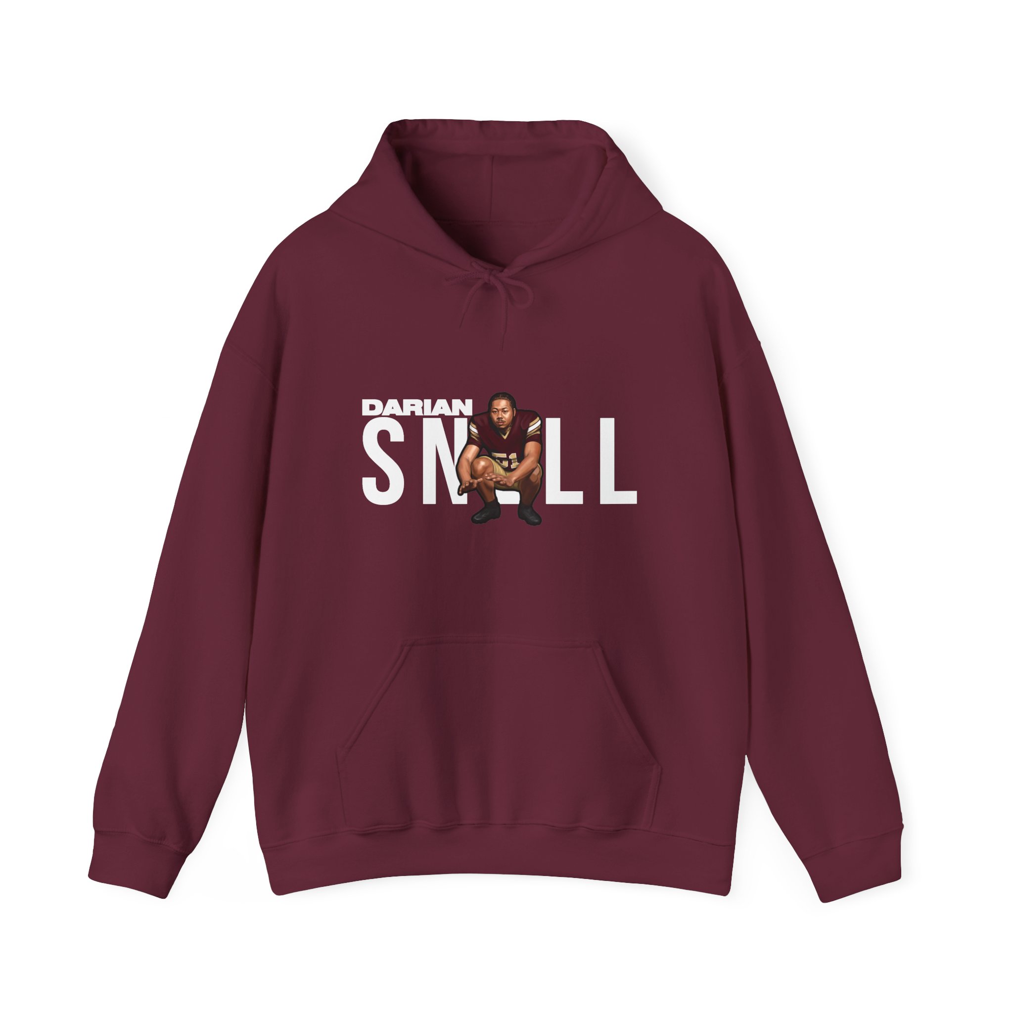 Hoodie — character_player_name in Maroon