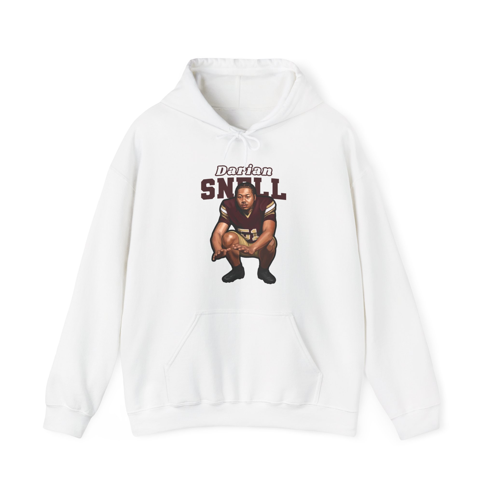 Hoodie — character_name_arch in White