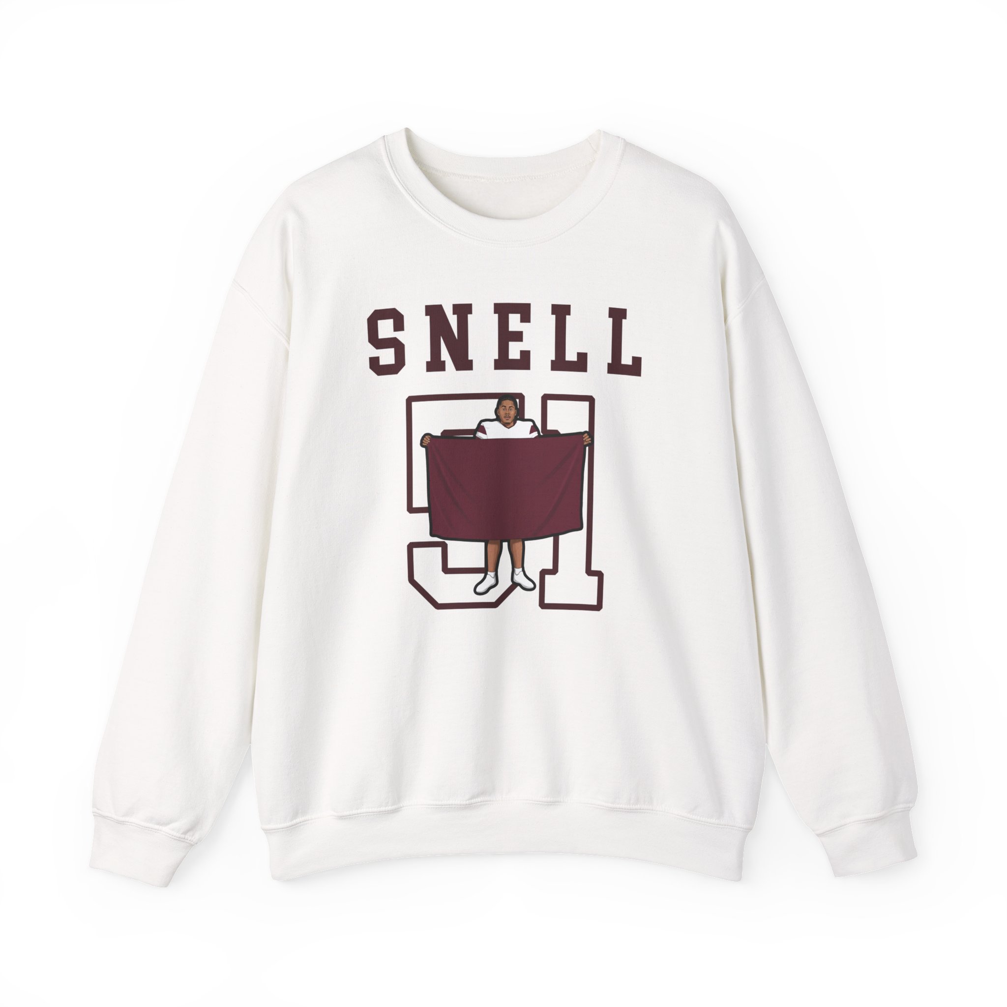 Crewneck Sweatshirt — character_shirsey in White