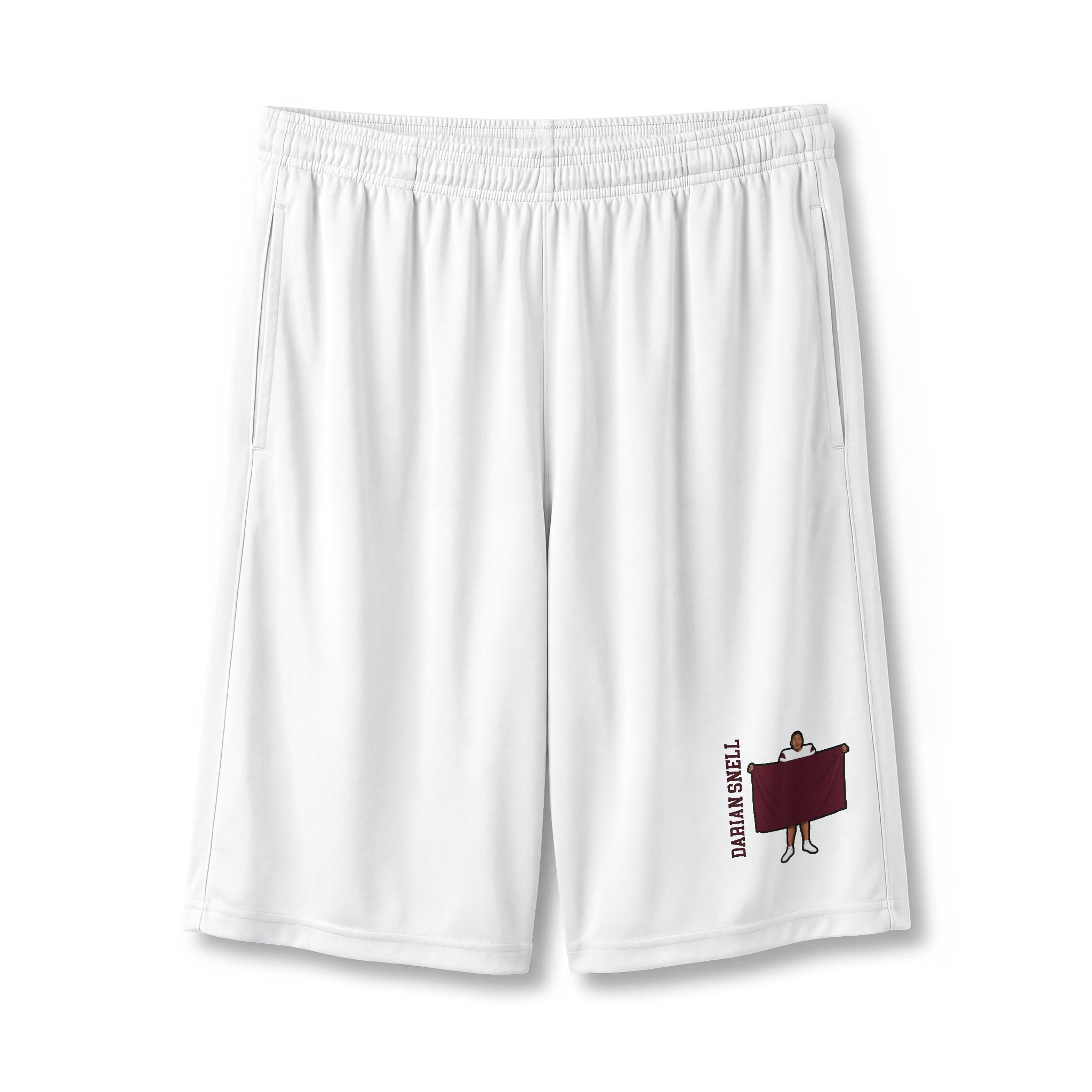 Shorts — character_name_vertical in White
