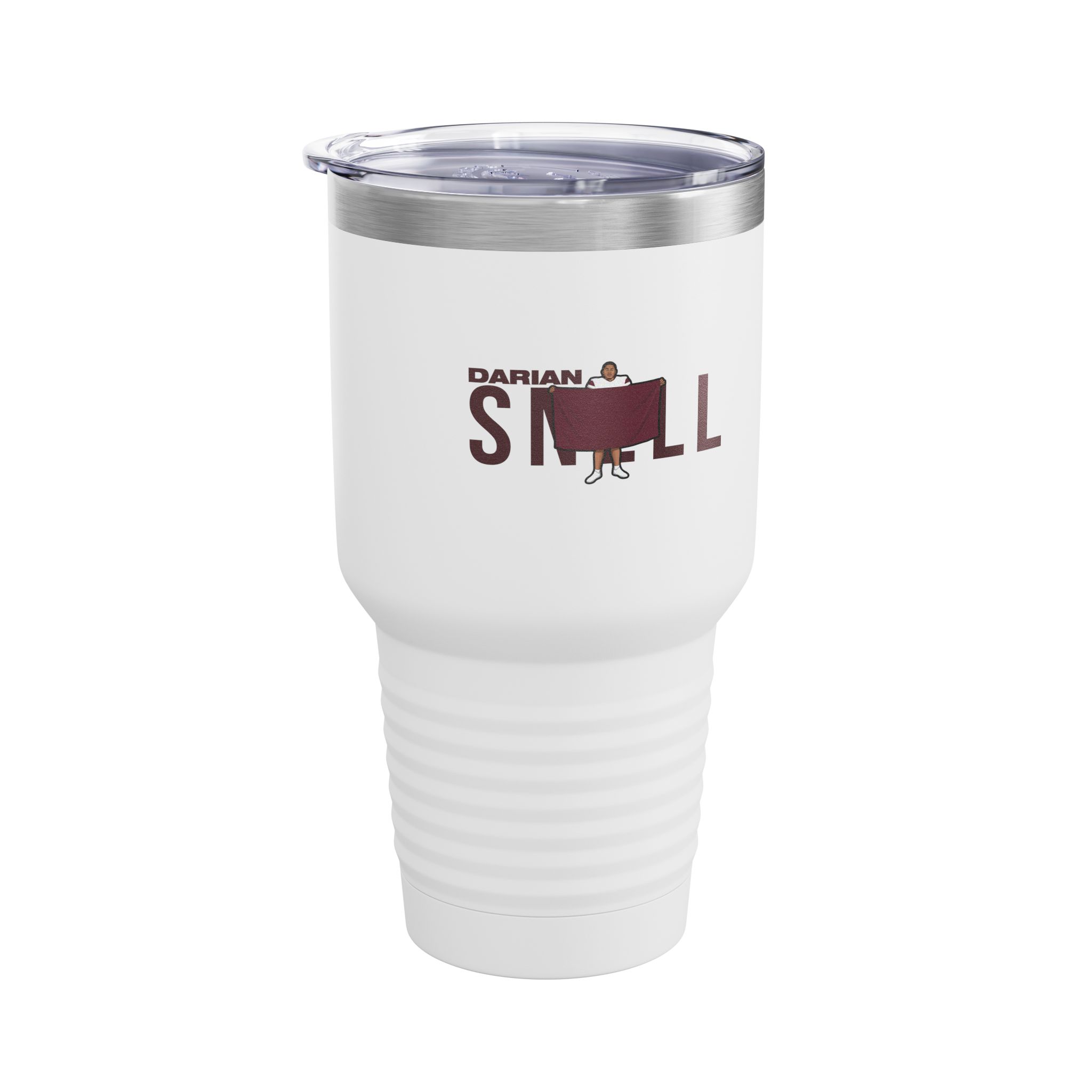 30oz Tumbler — character_player_name in White