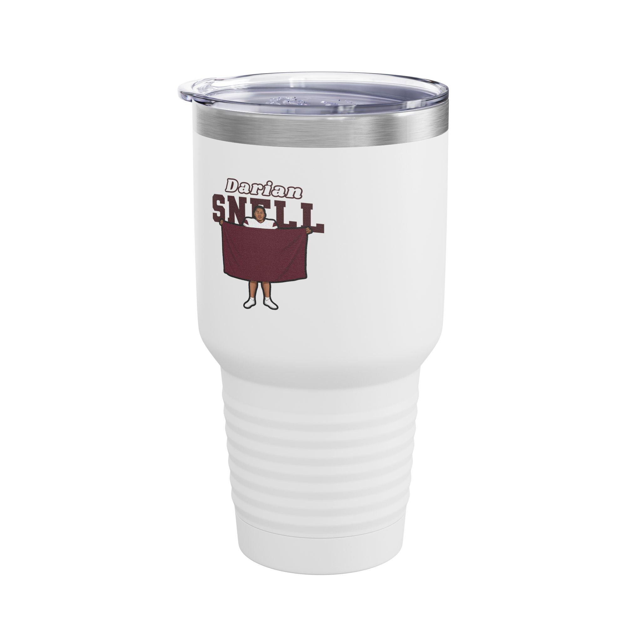 30oz Tumbler — character_name_arch in White