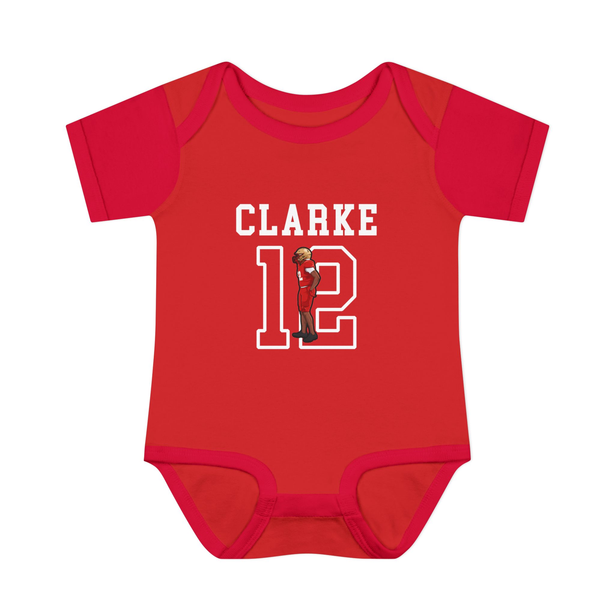 Baby Onesie — character_shirsey in Red
