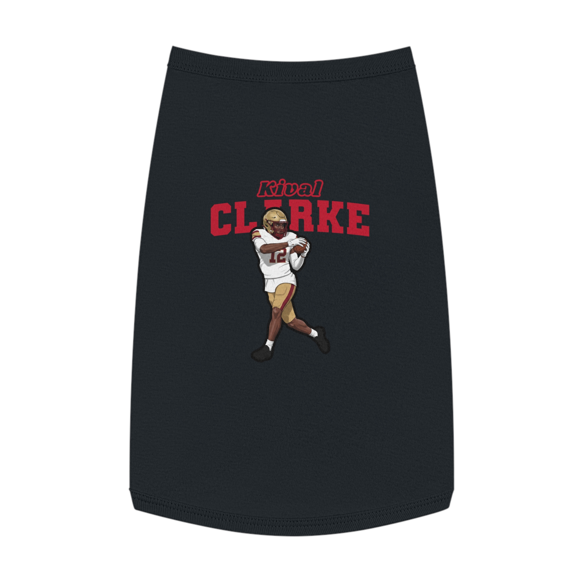 Pet Tank Top — character_name_arch in White