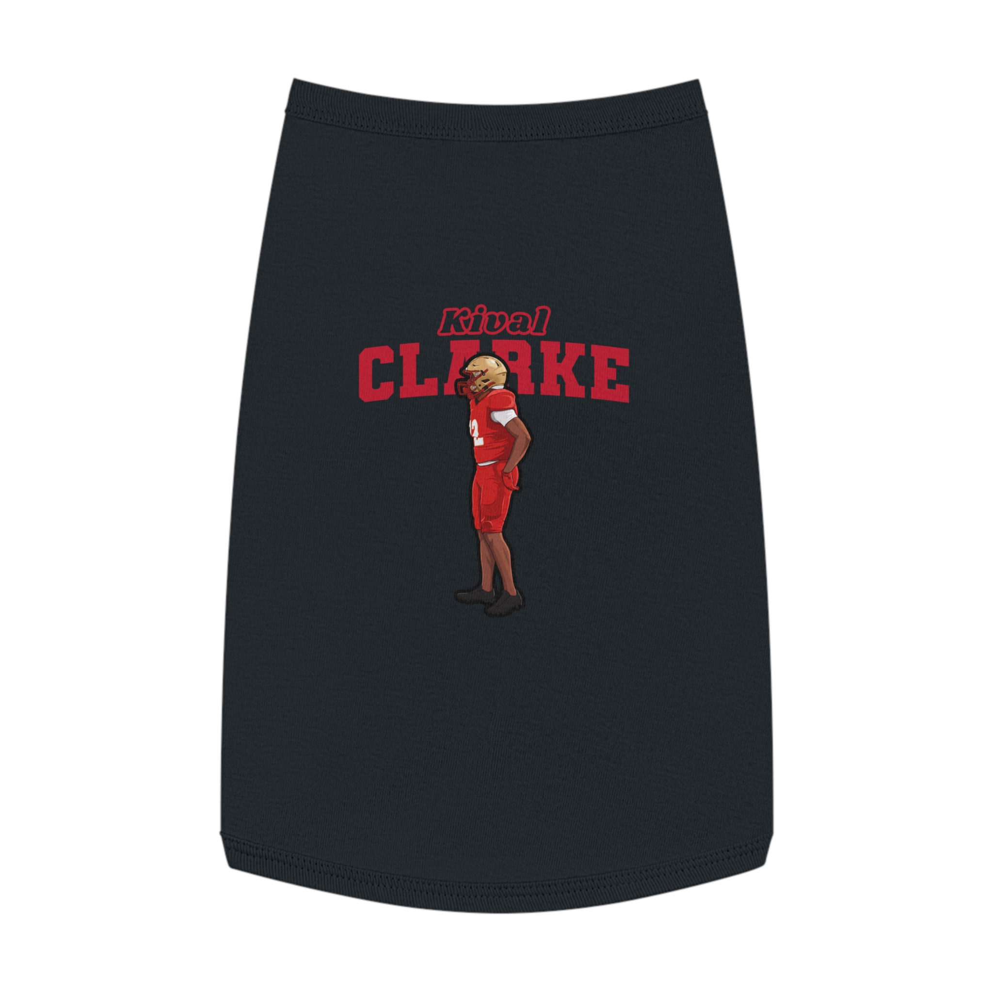 Pet Tank Top — character_name_arch in Black