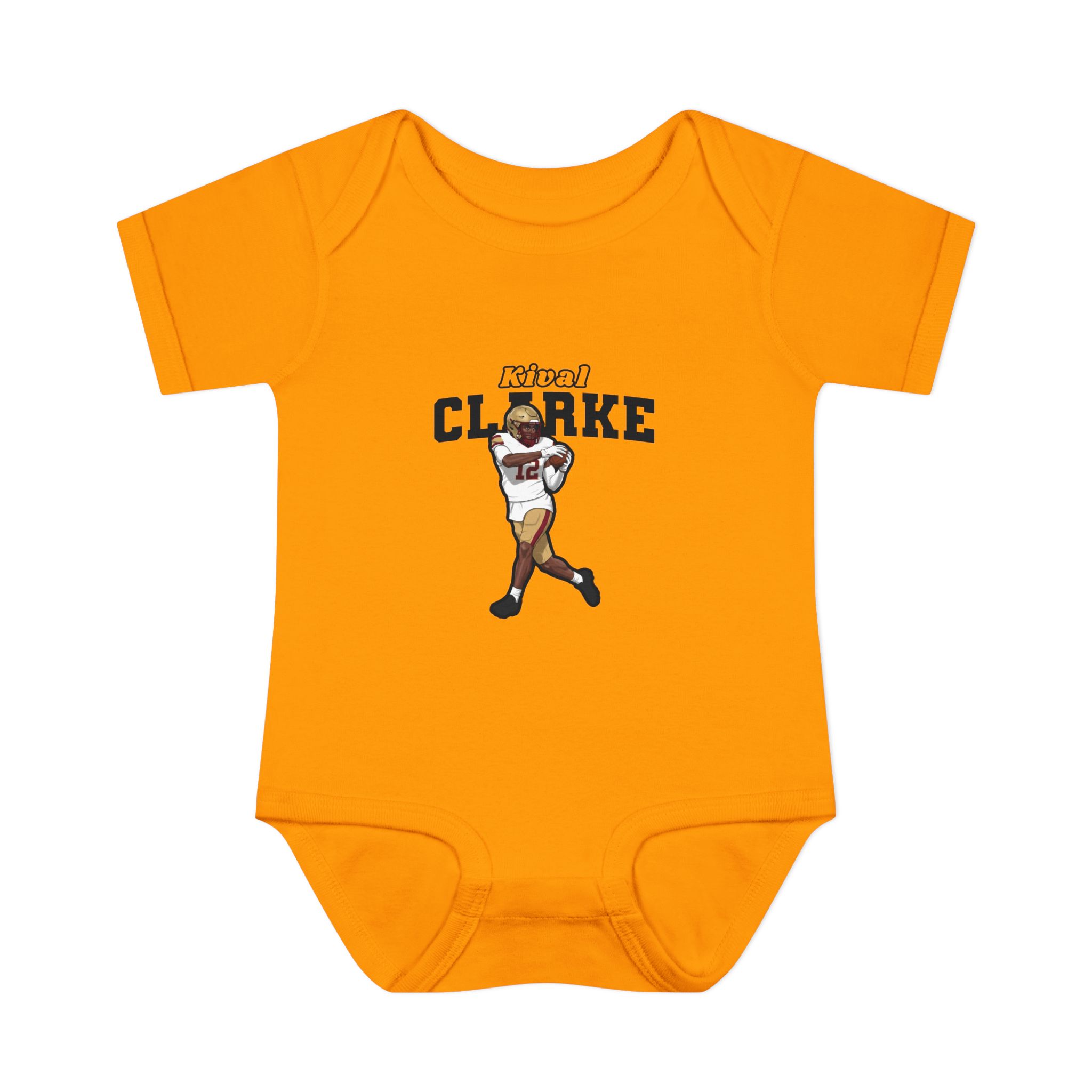 Baby Onesie — character_name_arch in Gold