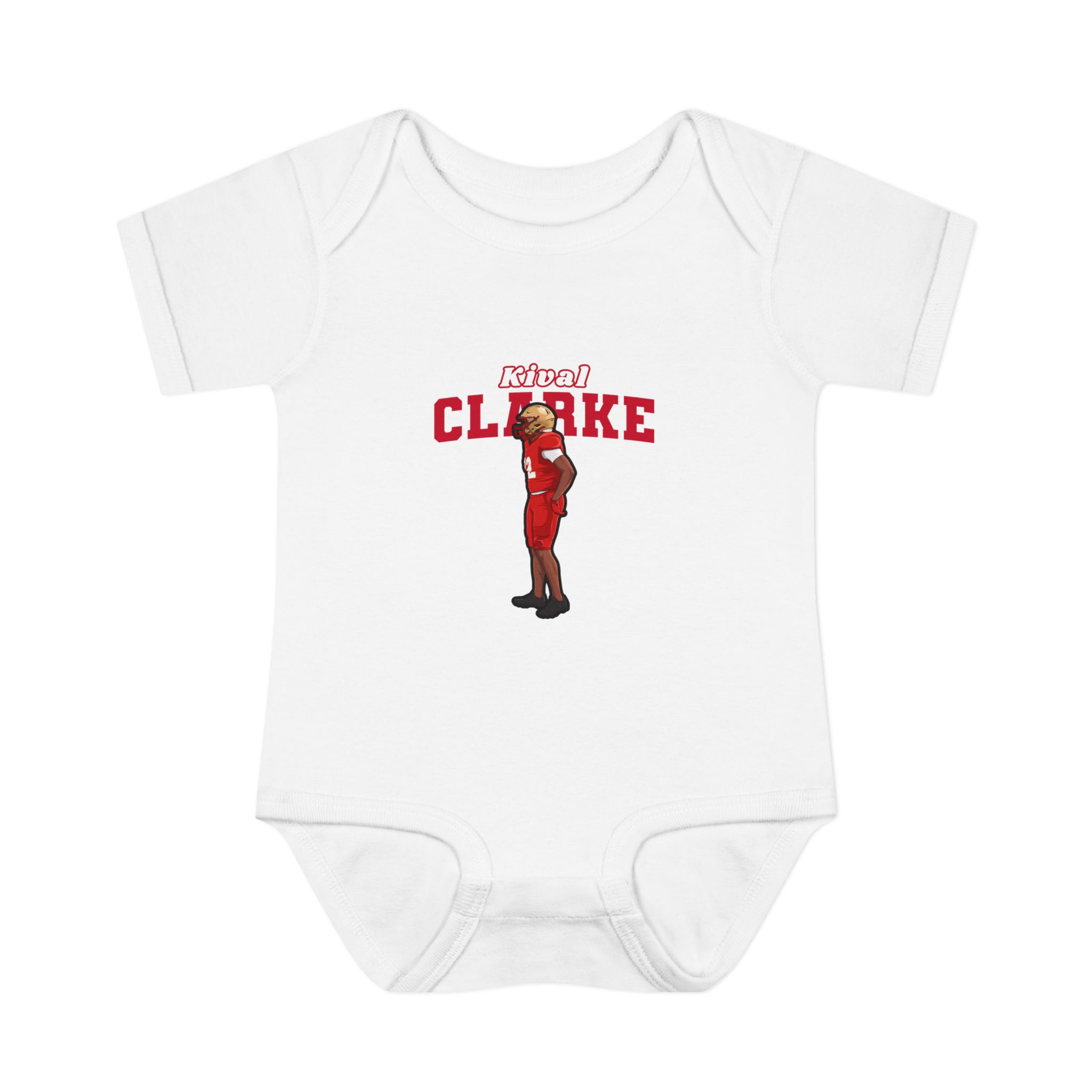 Baby Onesie — character_name_arch in White