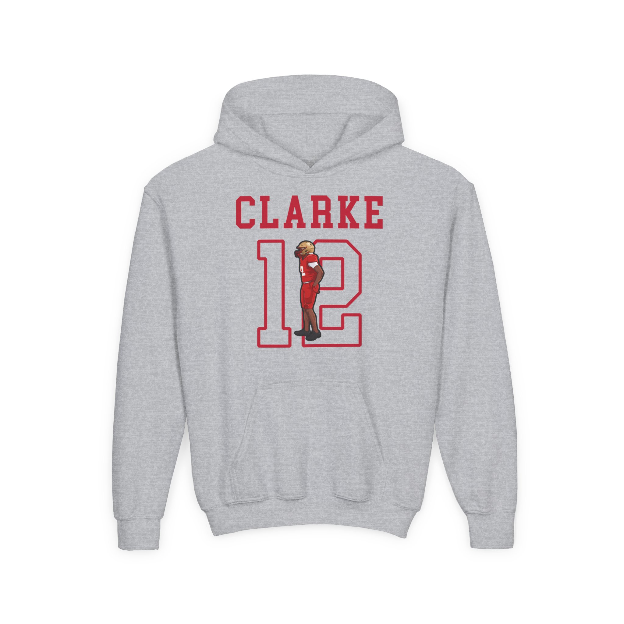 Youth Hoodie — character_shirsey in Grey