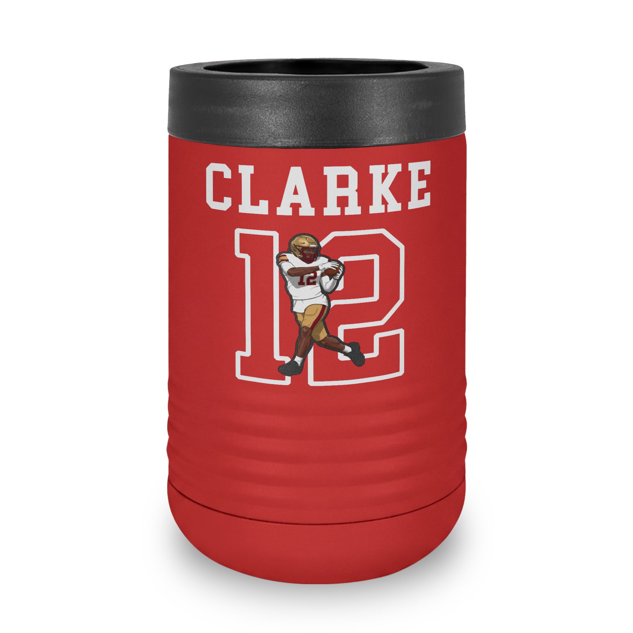 Stainless Can Cooler — character_shirsey in Red