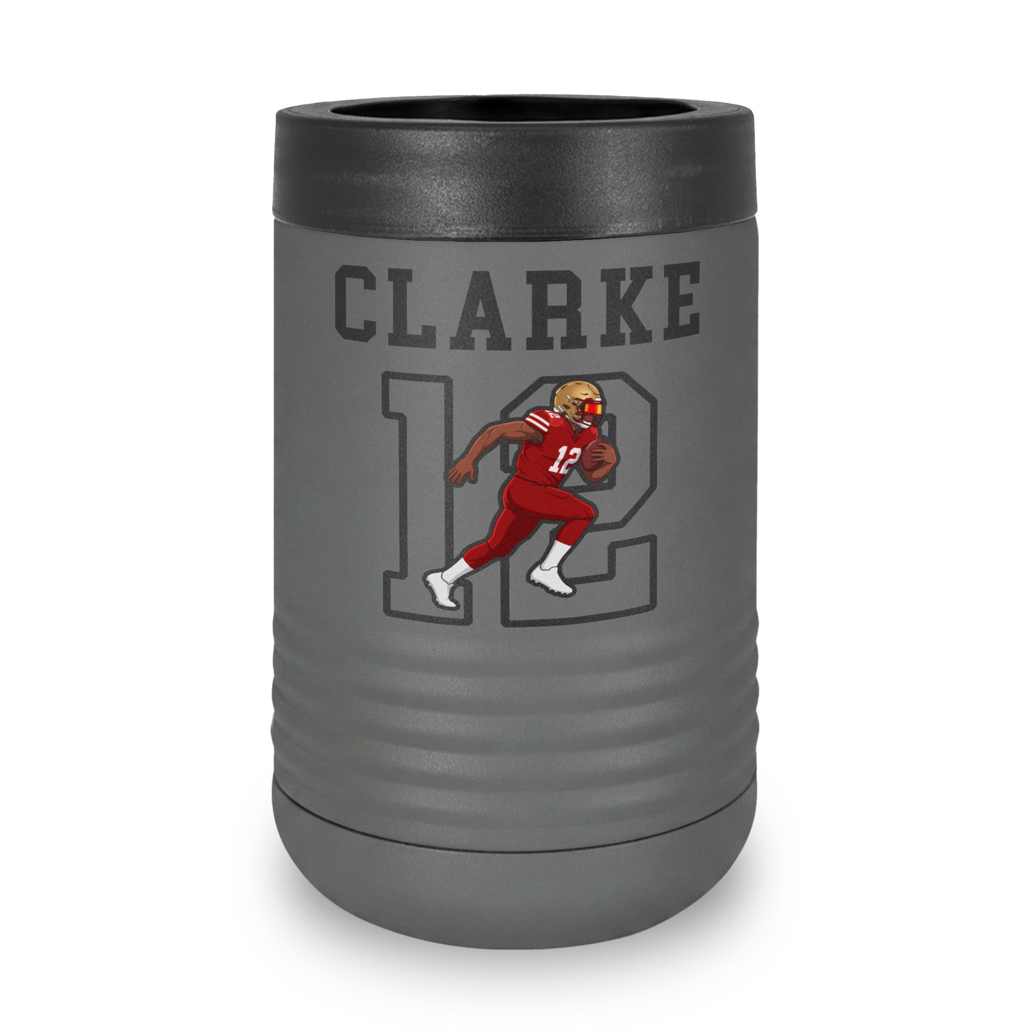 Stainless Can Cooler — character_shirsey in Grey