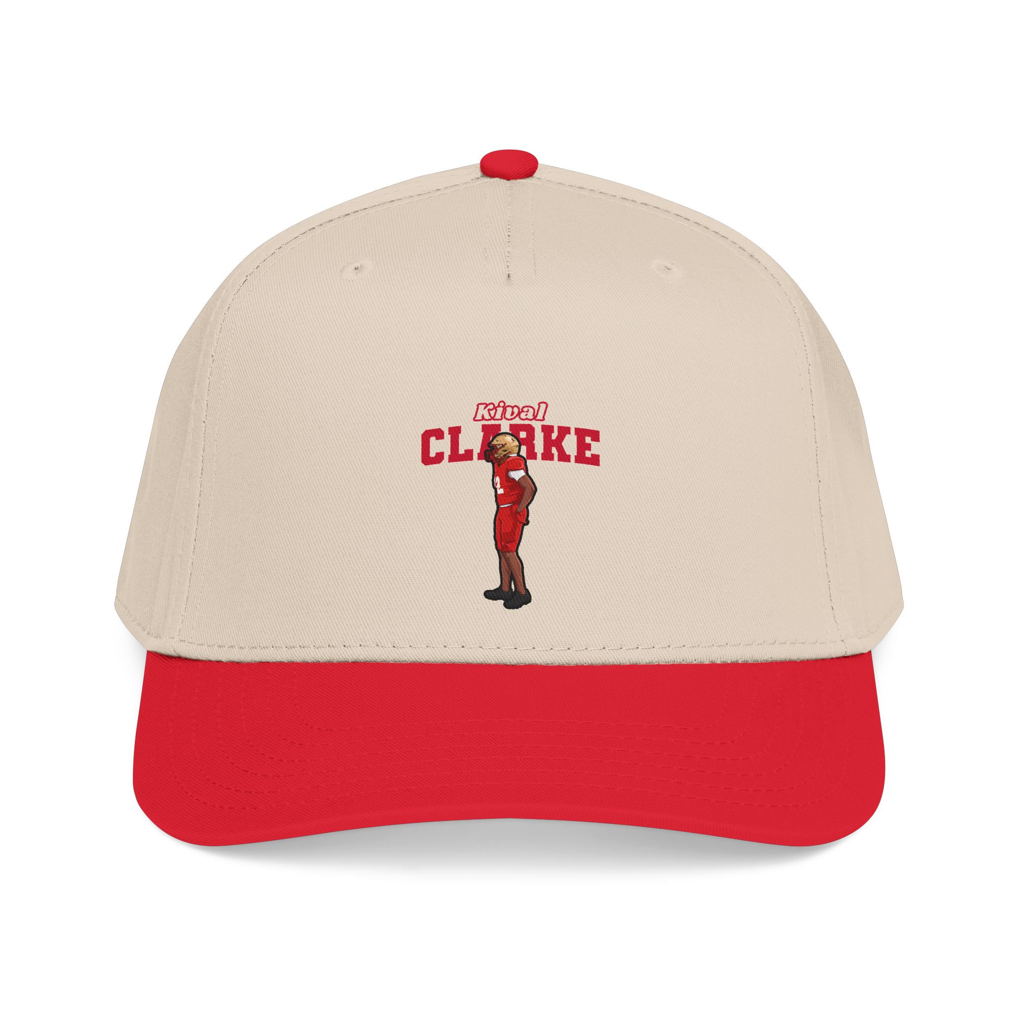 Baseball Cap — character_name_arch in Red / Natural