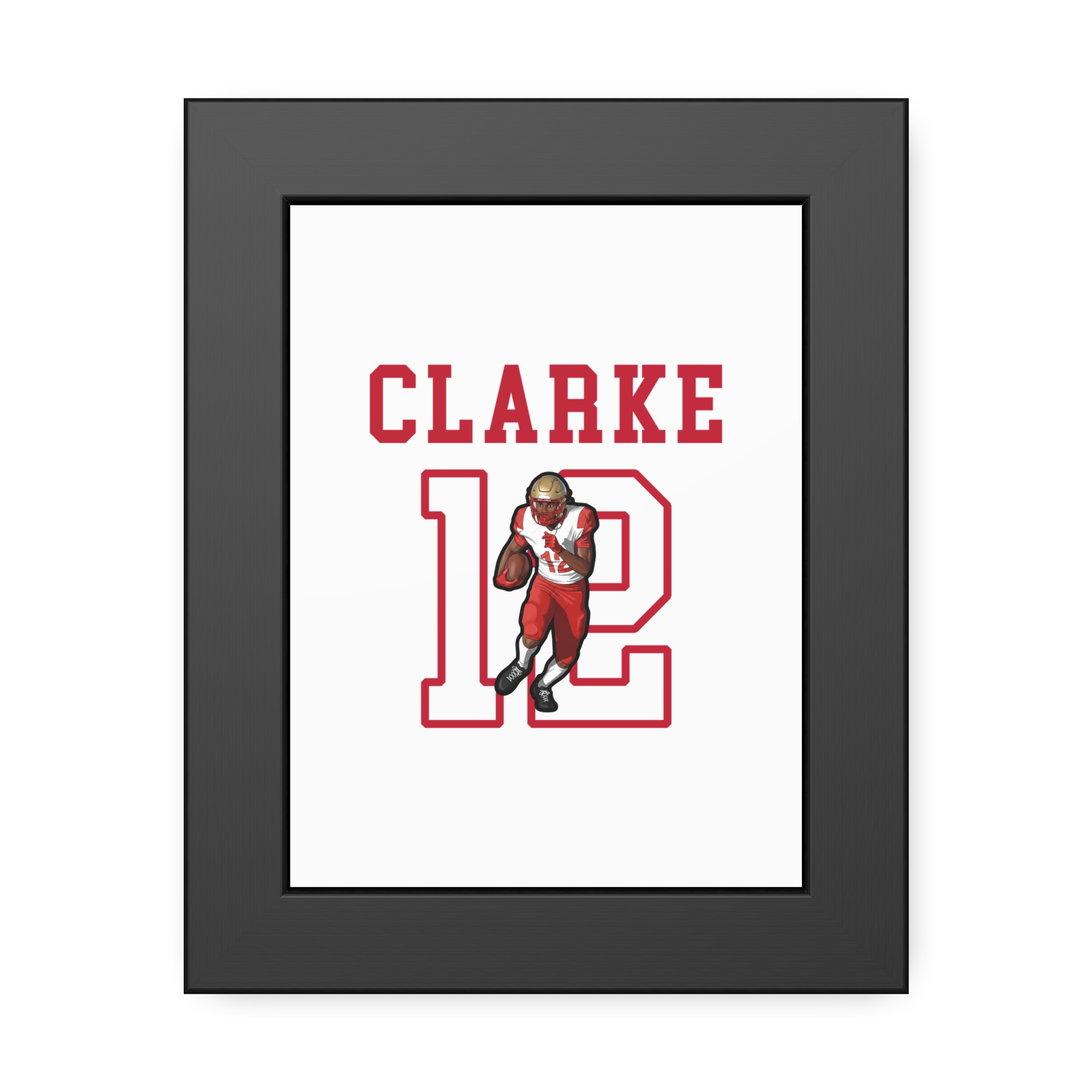 Framed Poster — character_shirsey in Black