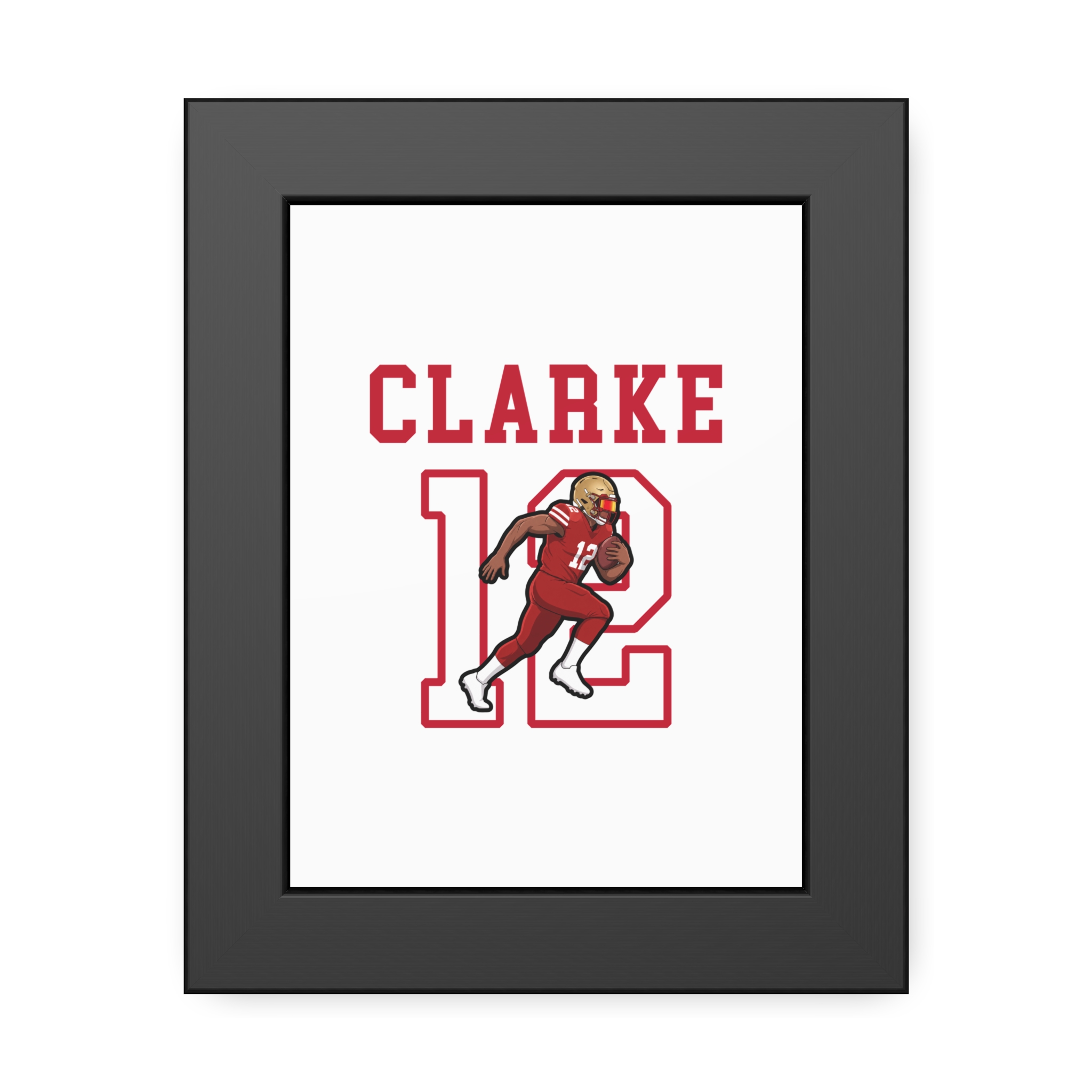 Framed Poster — character_shirsey in Black