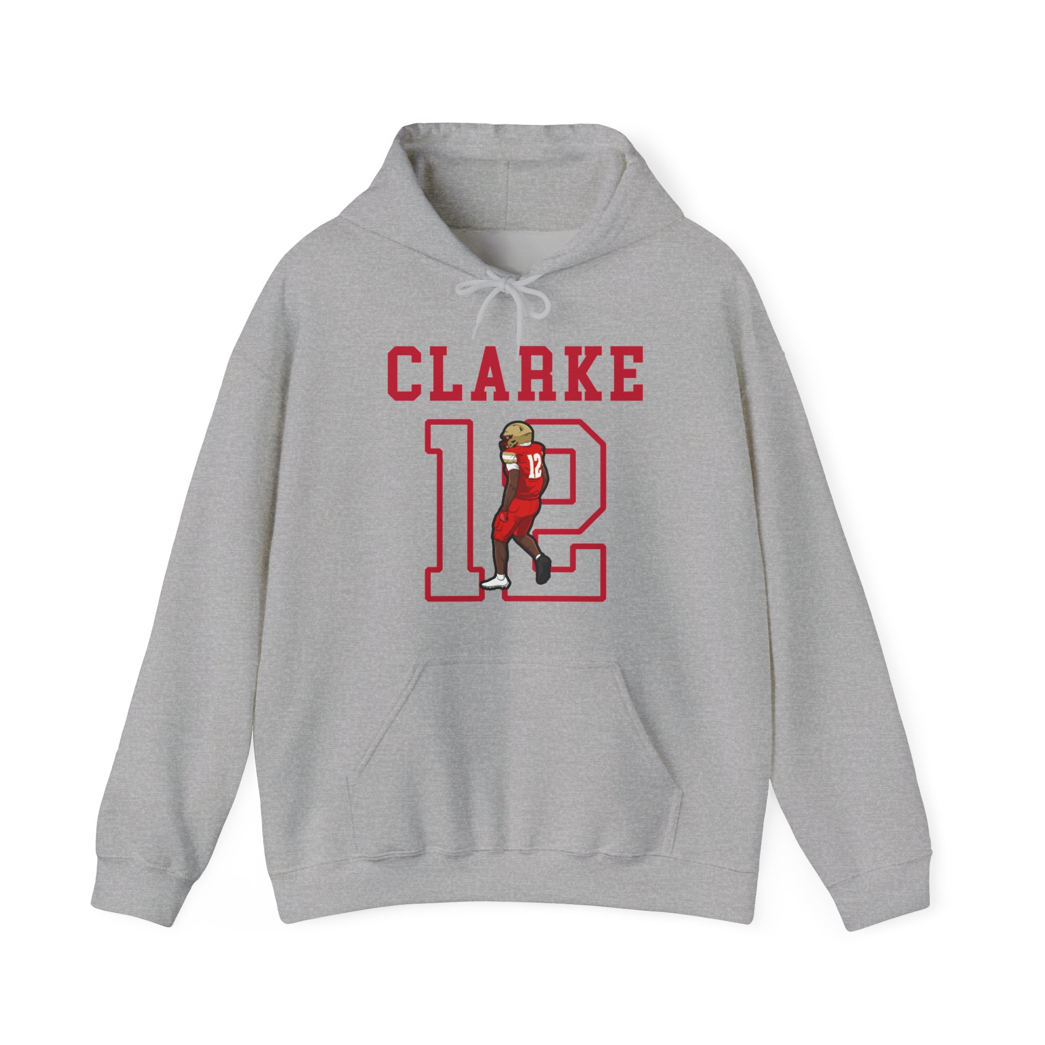 Hoodie — character_shirsey in Grey