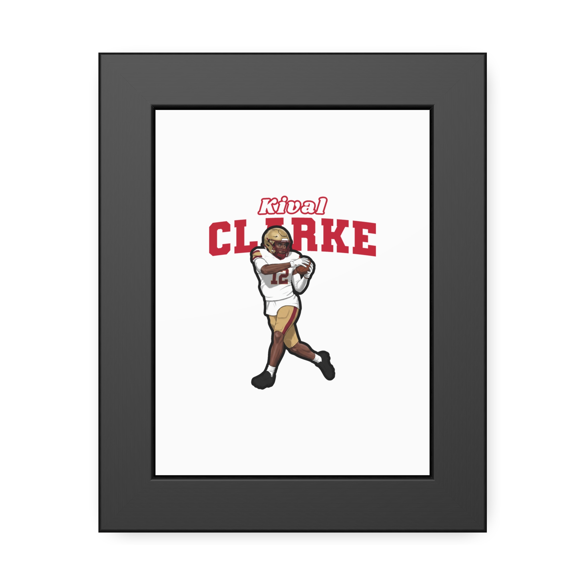 Framed Poster — character_name_arch in Black