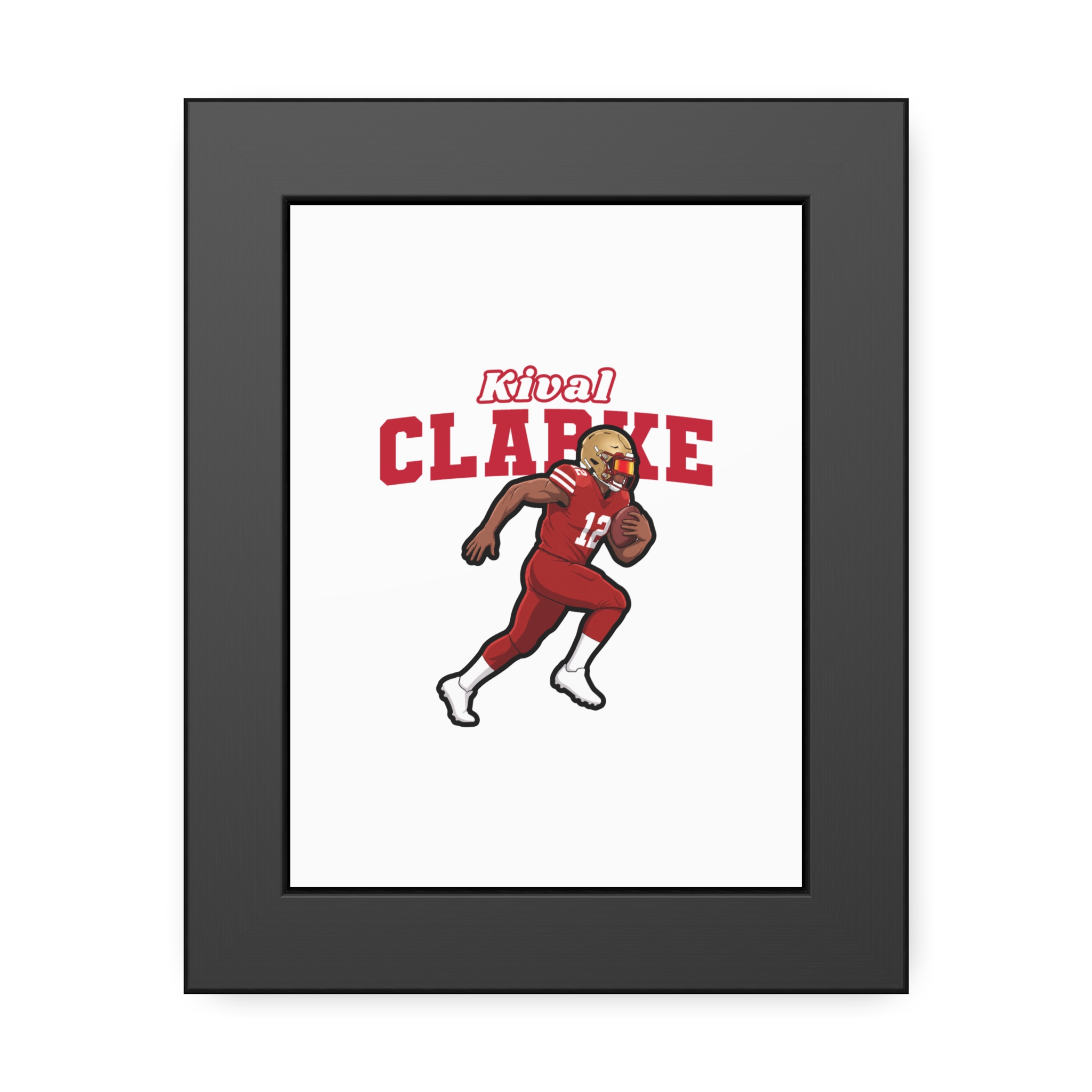 Framed Poster — character_name_arch in Black
