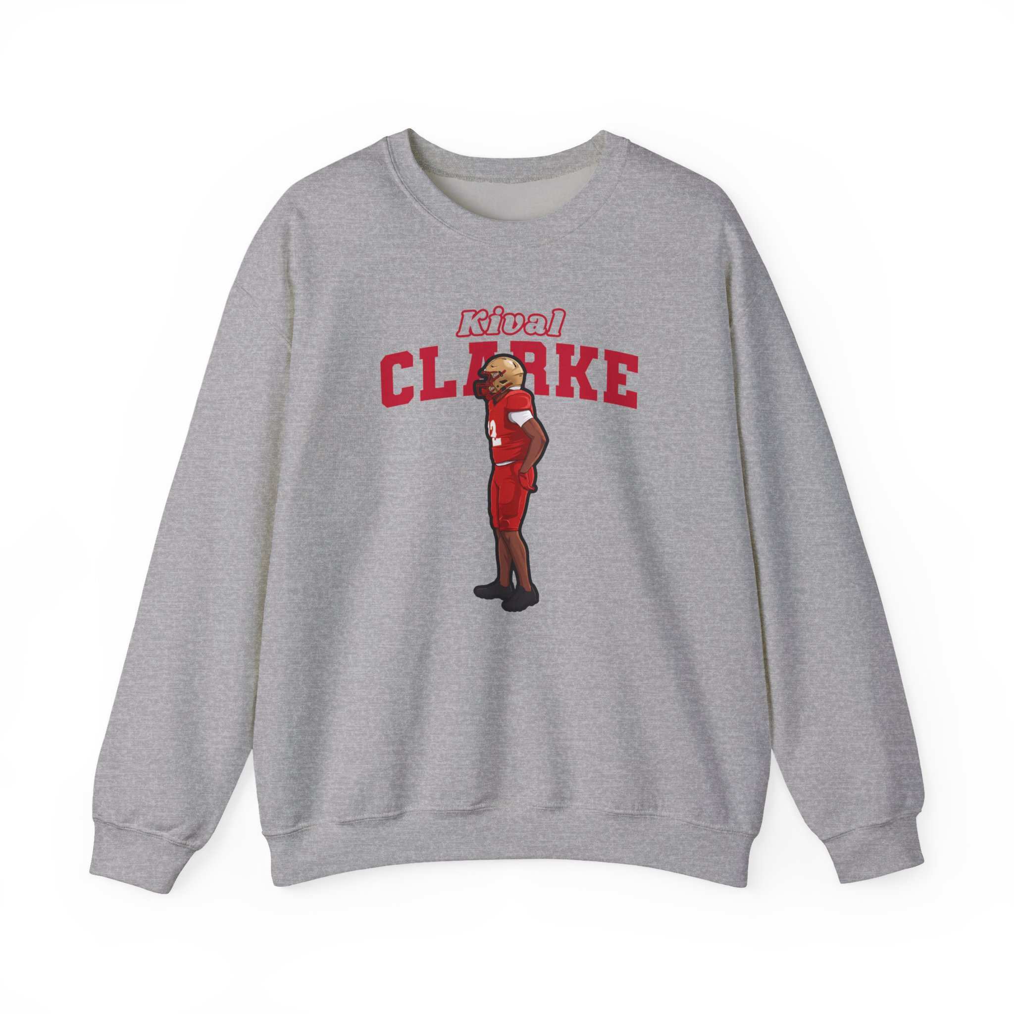 Crewneck Sweatshirt — character_name_arch in Grey