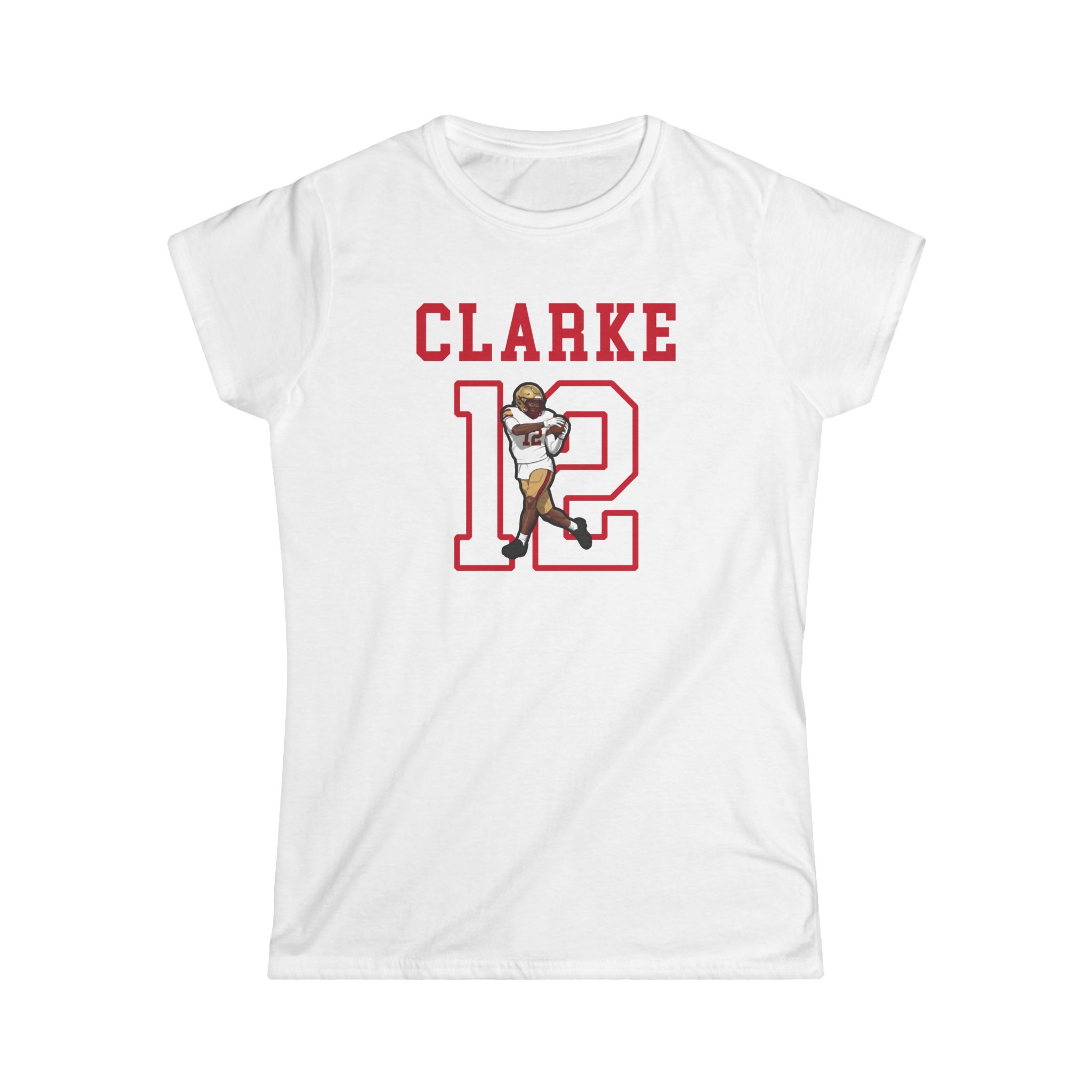 Women's Softstyle Tee — character_shirsey in White