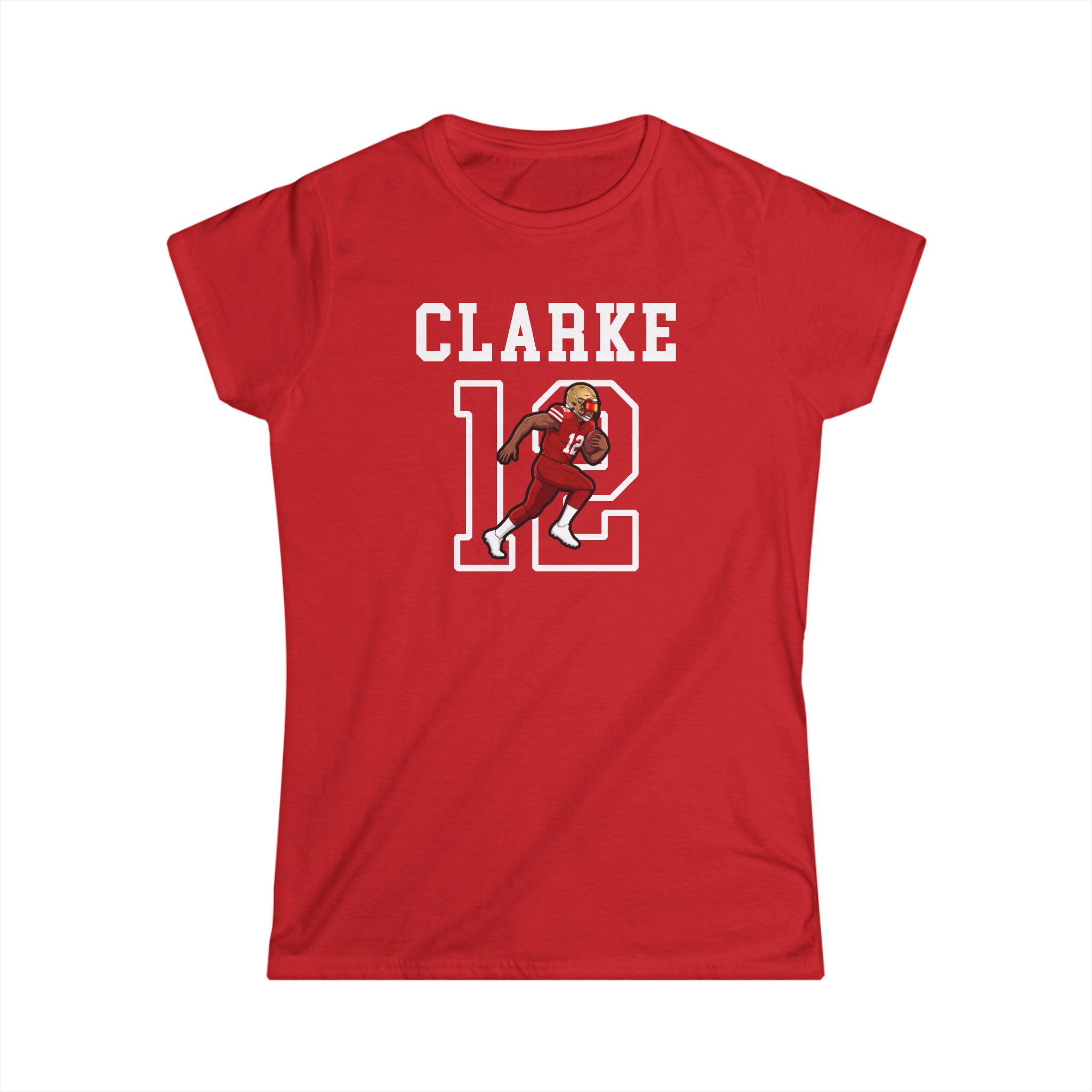 Women's Softstyle Tee — character_shirsey in Red
